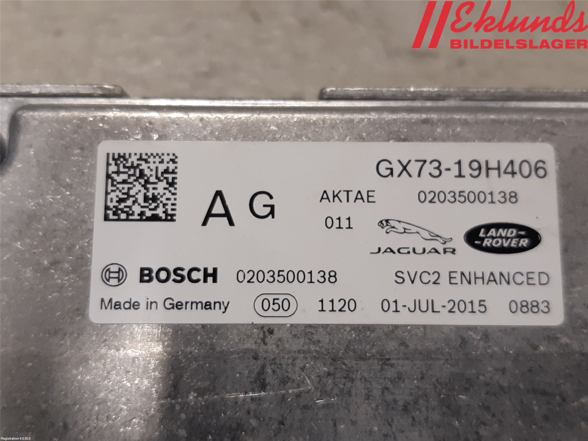 Jaguar XE (X760) 15-24 Sensor Aktivt Kollisionsskydd