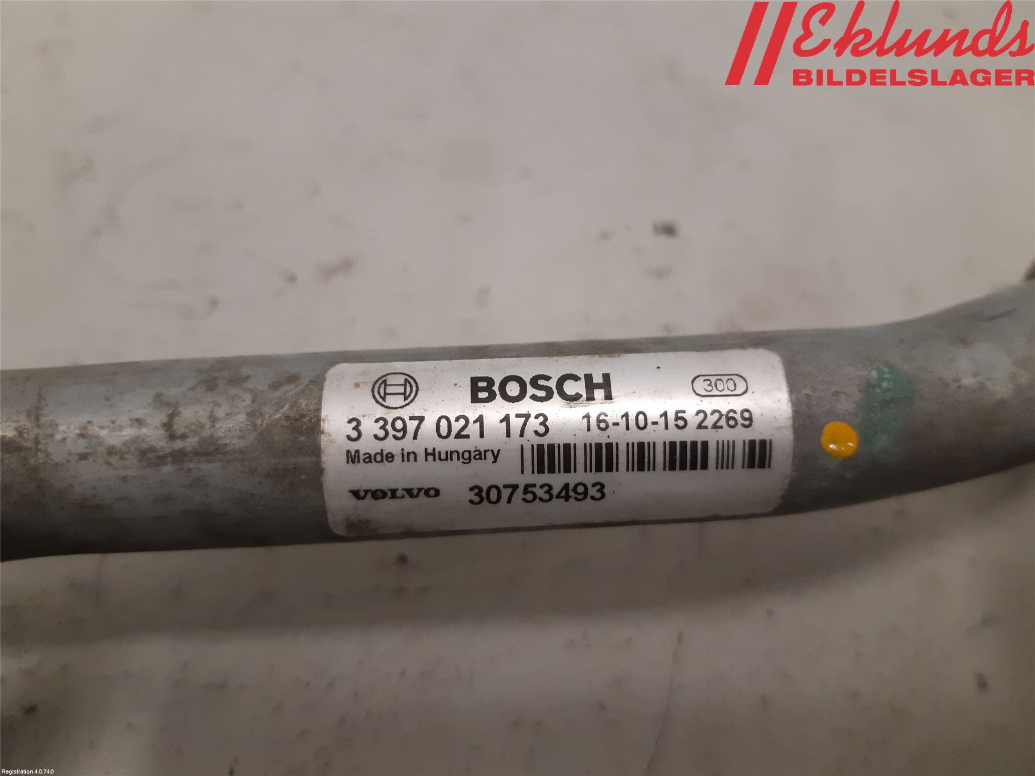 Volvo S60 14-18 Torkarmekanism Vindruta