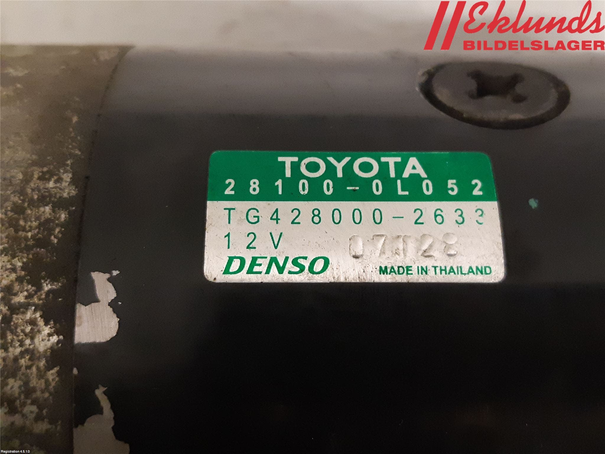 Toyota HILUX 16- Startmotor Diesel