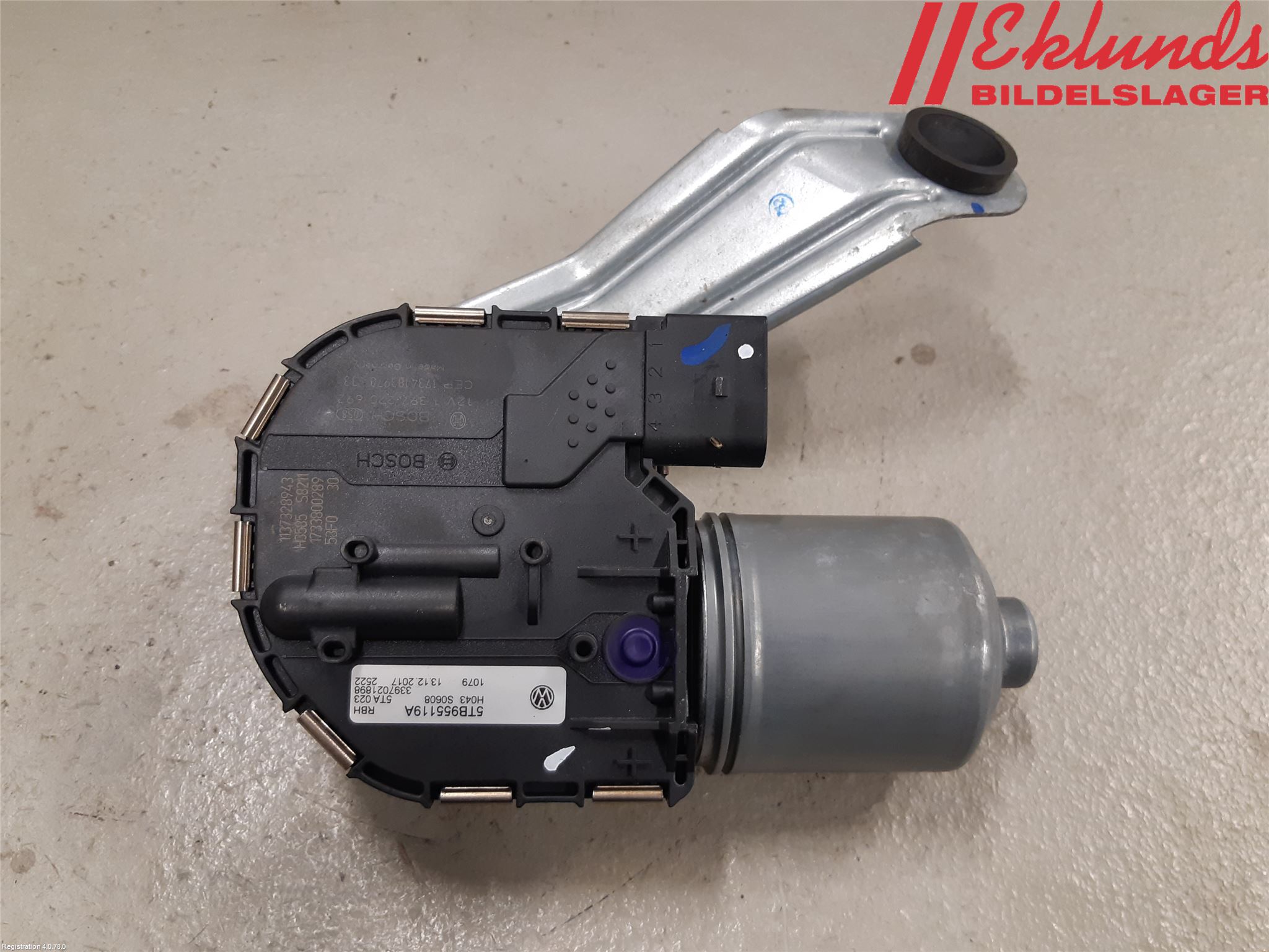 Volkswagen VW TOURAN 16- Torkarmotor Vindruta