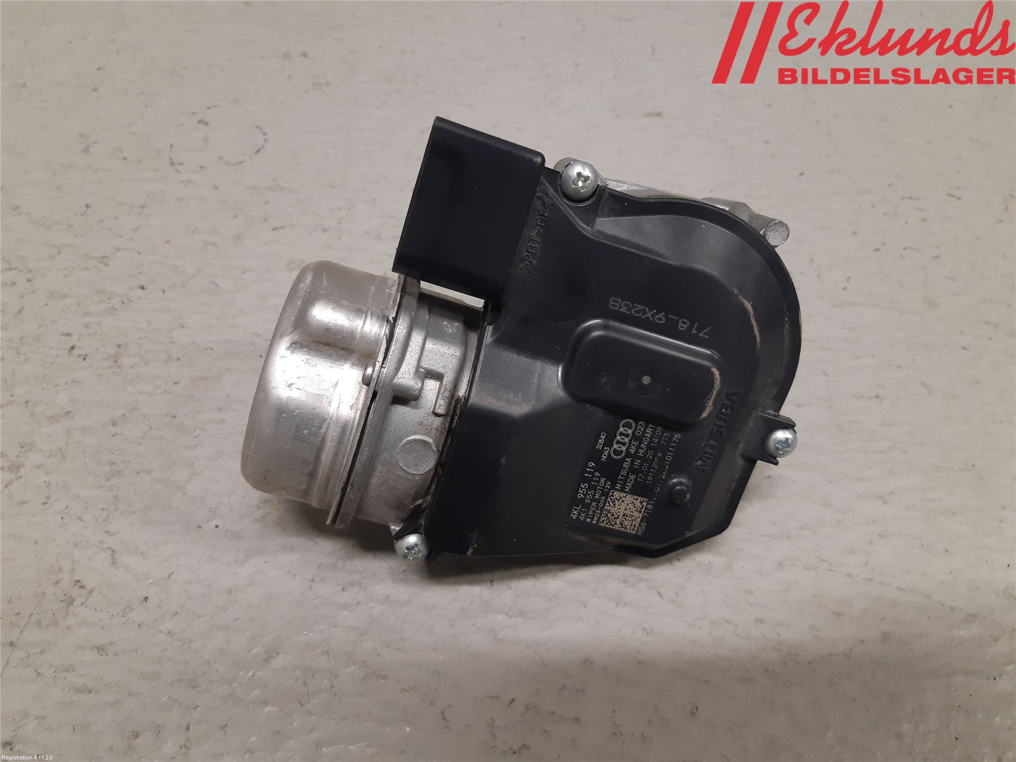 Audi E-TRON, S GE 19- Torkarmotor Vindruta