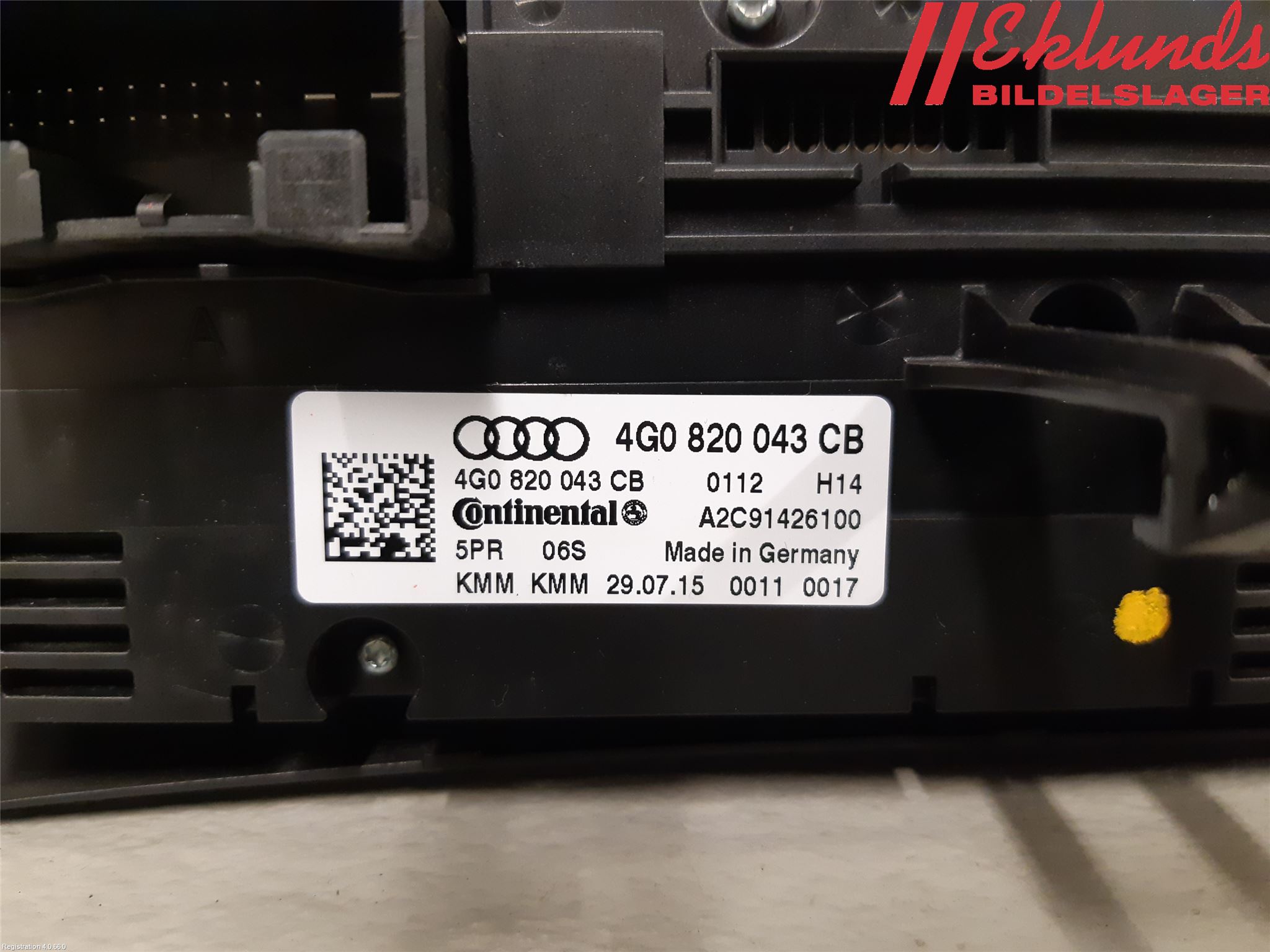Audi A6/S6 4G 11-18 Ac Styrenhet Ac Manöveren