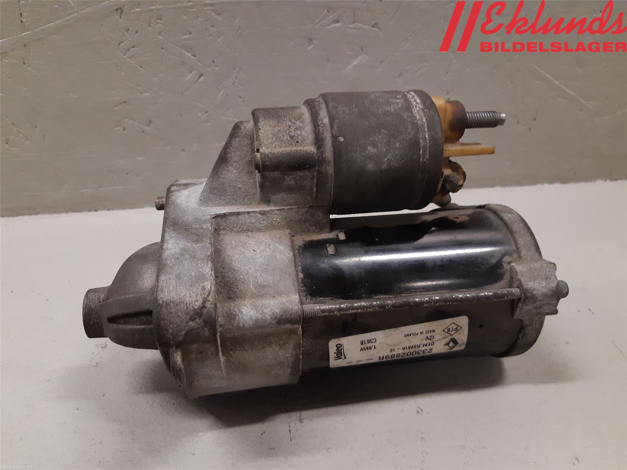 Renault TRAFIC/E-TECH 15- Startmotor Diesel