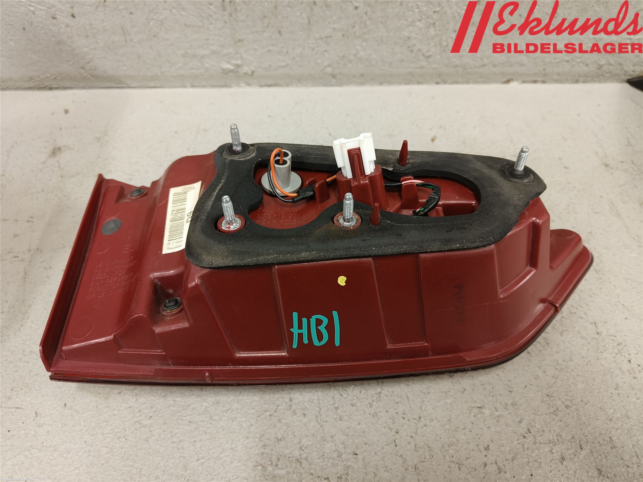 Kia OPTIMA 16-20 Bakljus Lucka Hö