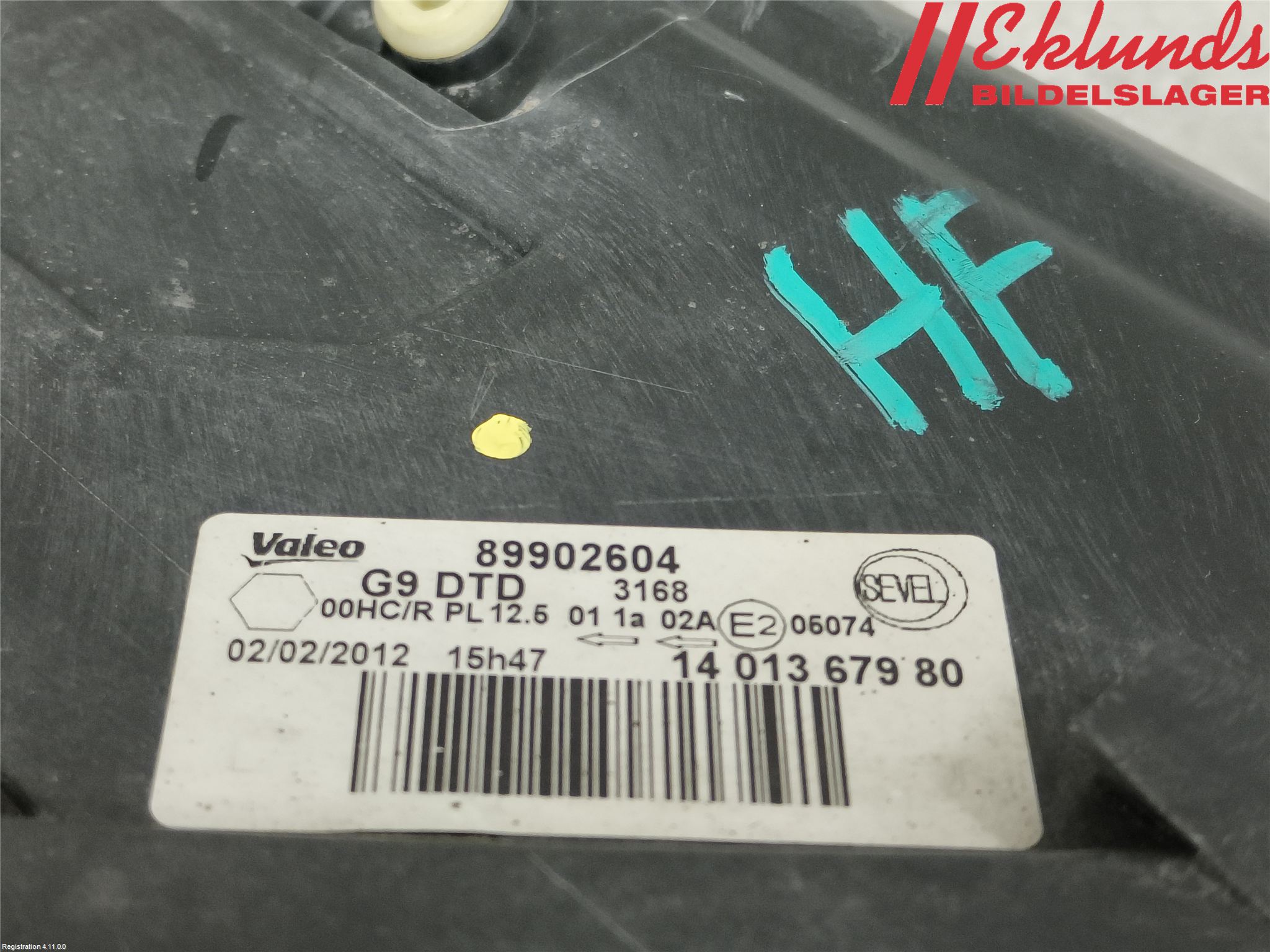 Peugeot EXPERT 07-14 Strålkastare Höger