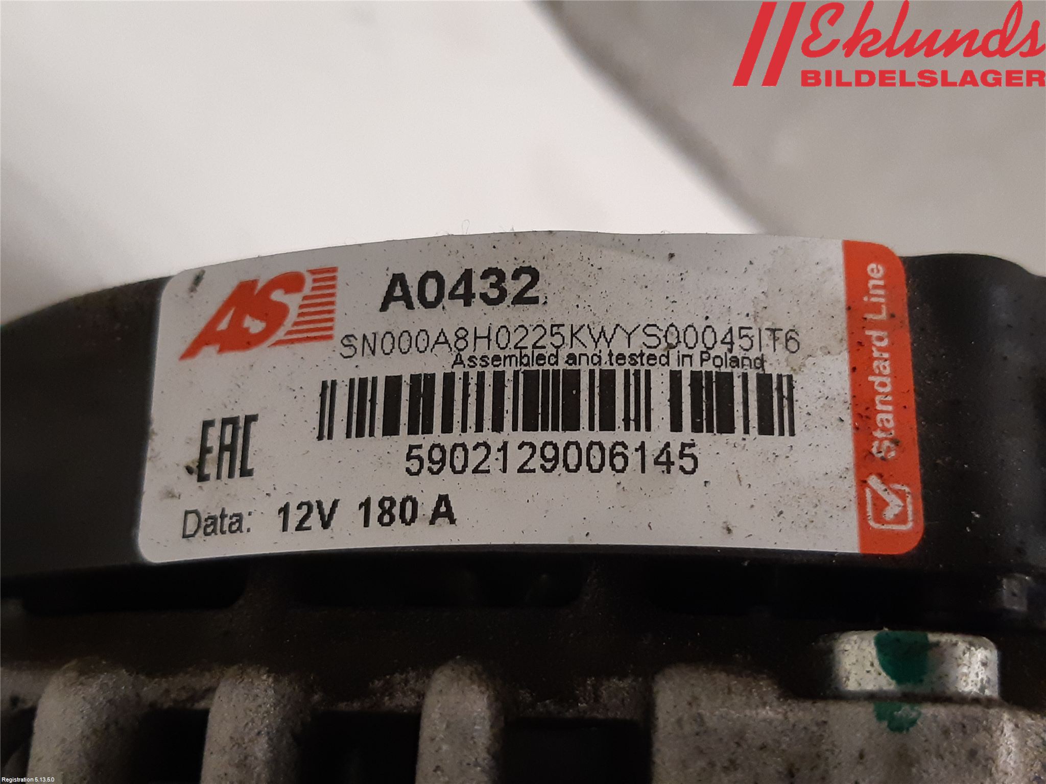 Volvo V70 08-13 Generator