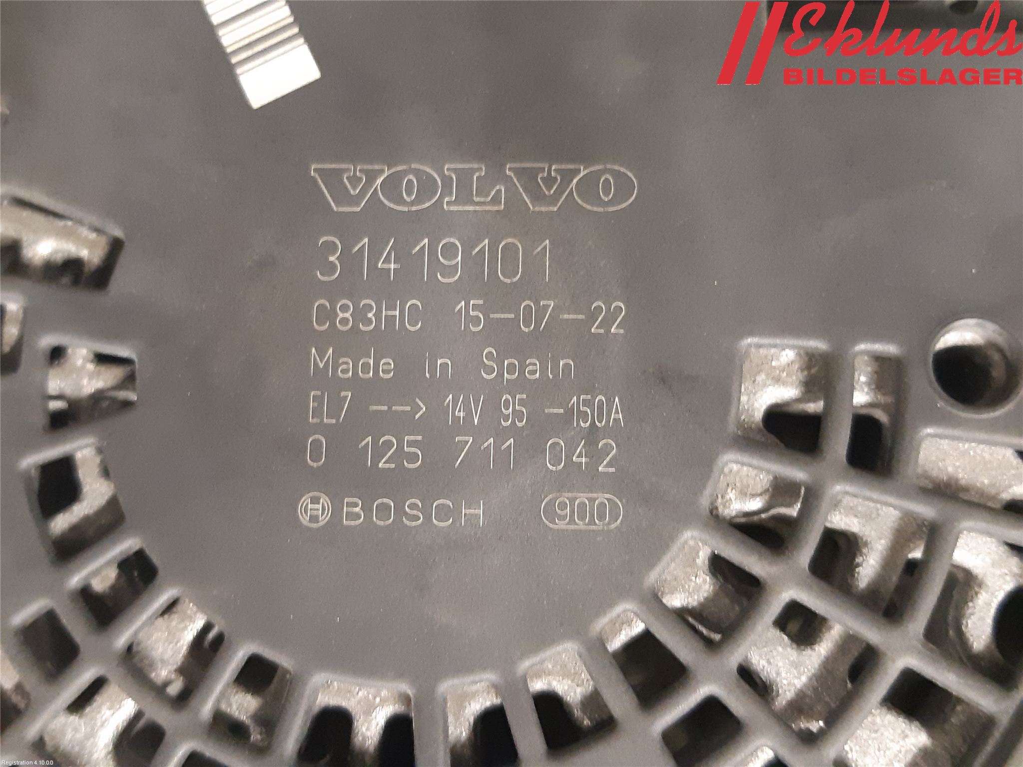 Volvo V70 14-16 Generator