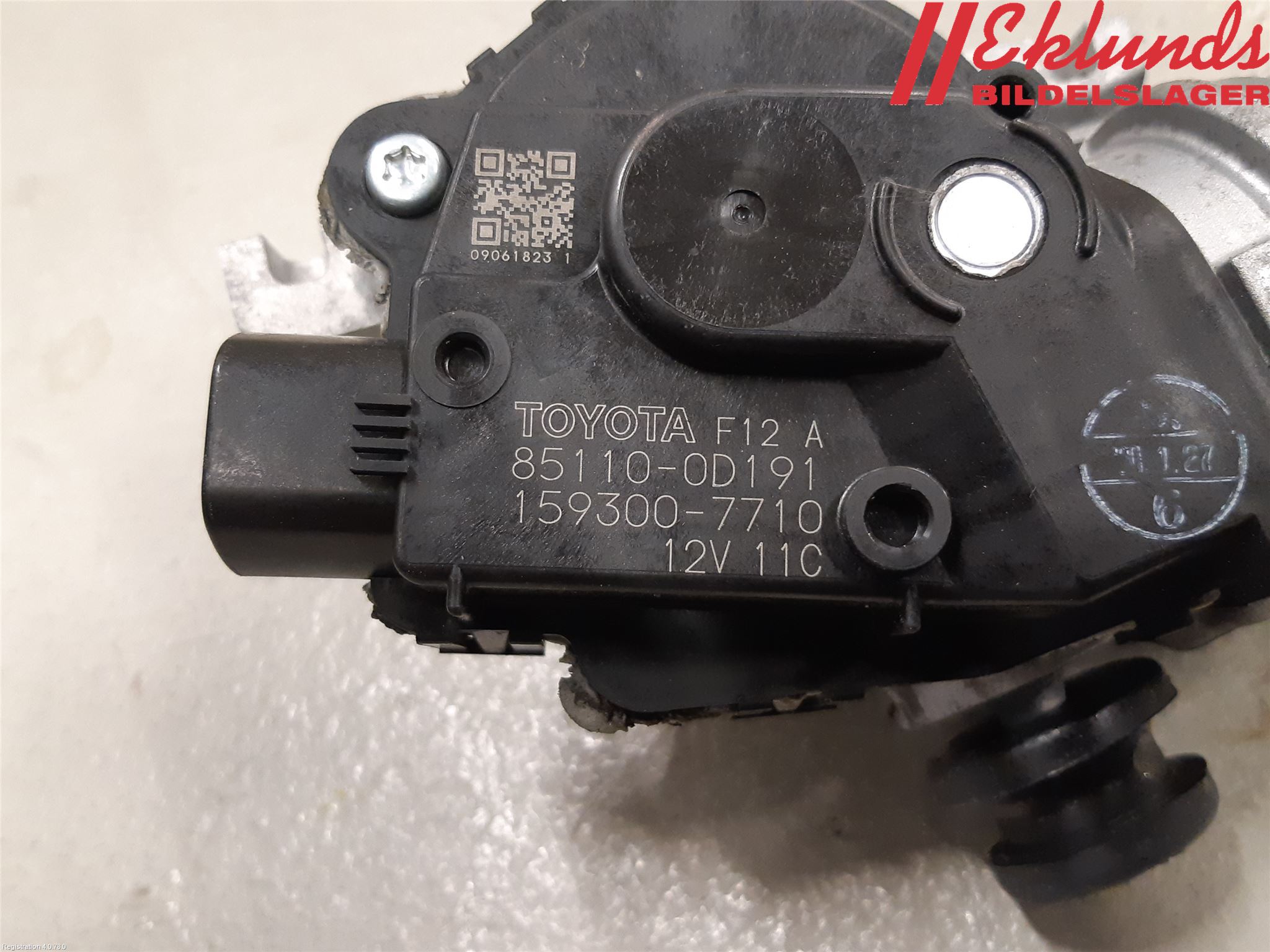 Toyota YARIS XP130 15-20 Torkarmotor Vindruta