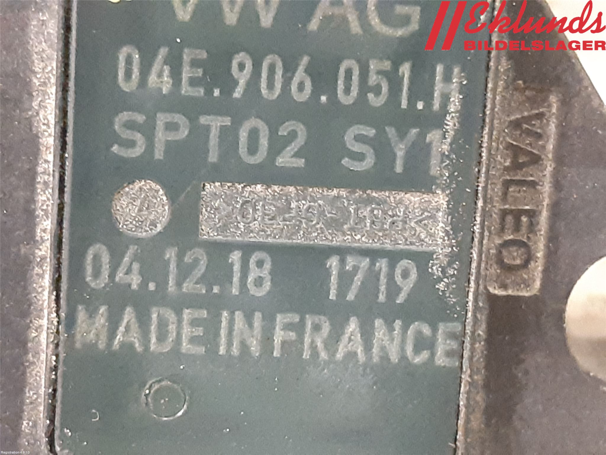 Volkswagen VW GOLF / E-GOLF VII 13-20 Givare Laddluftstryck