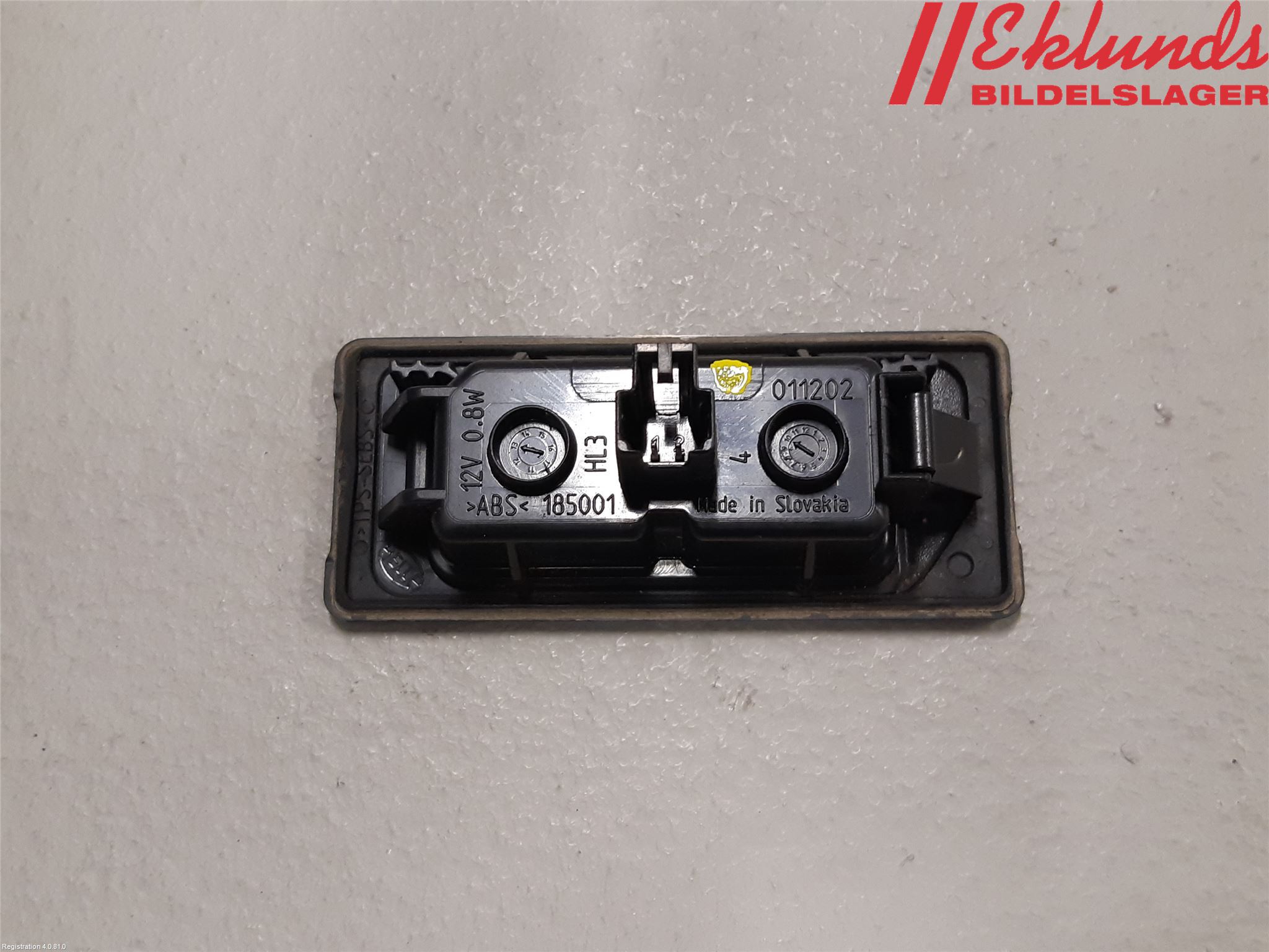 Volkswagen VW PASSAT 11-14 Skylt Belysning