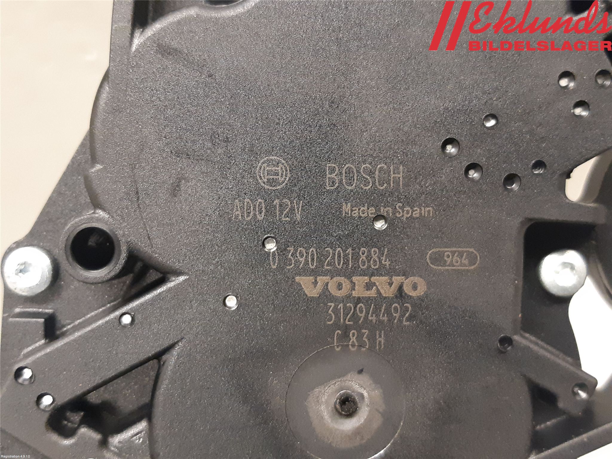 Volvo V40 12-19 Torkarmotor Baklucka