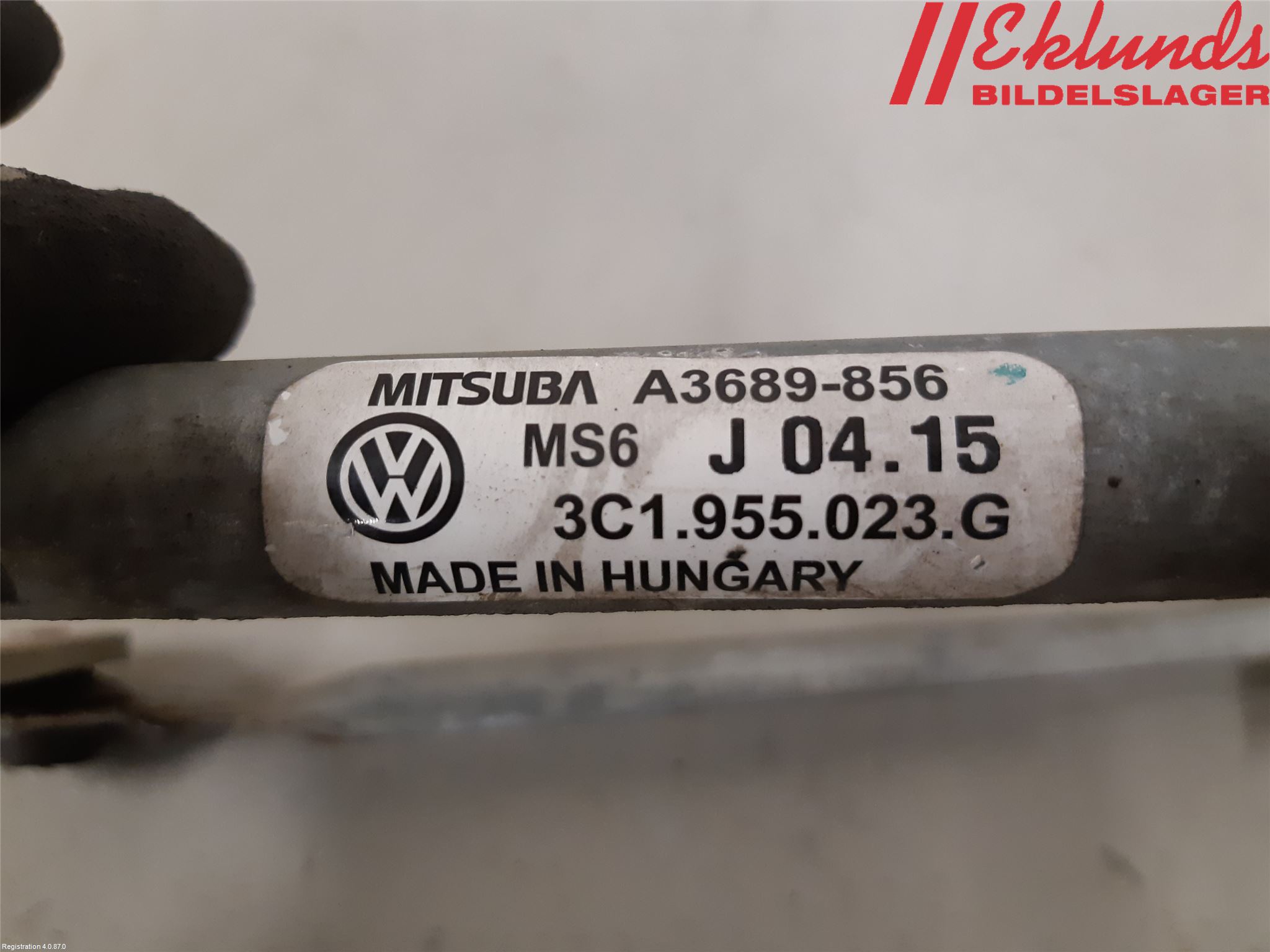 Volkswagen VW PASSAT 05-11 Torkarmekanism Vindruta