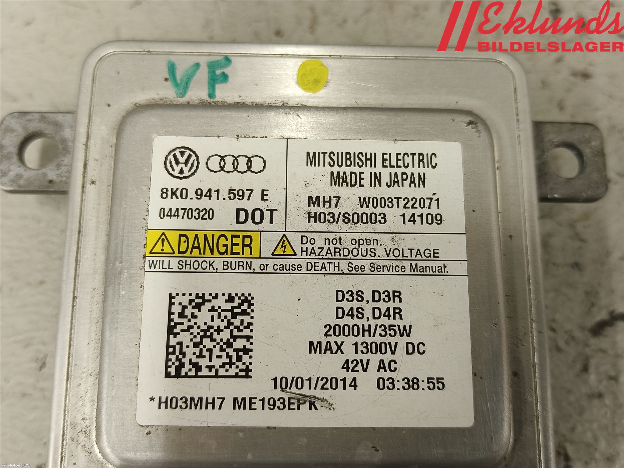 Audi A6/S6 4G 11-18 Styrenhet Strålkastare