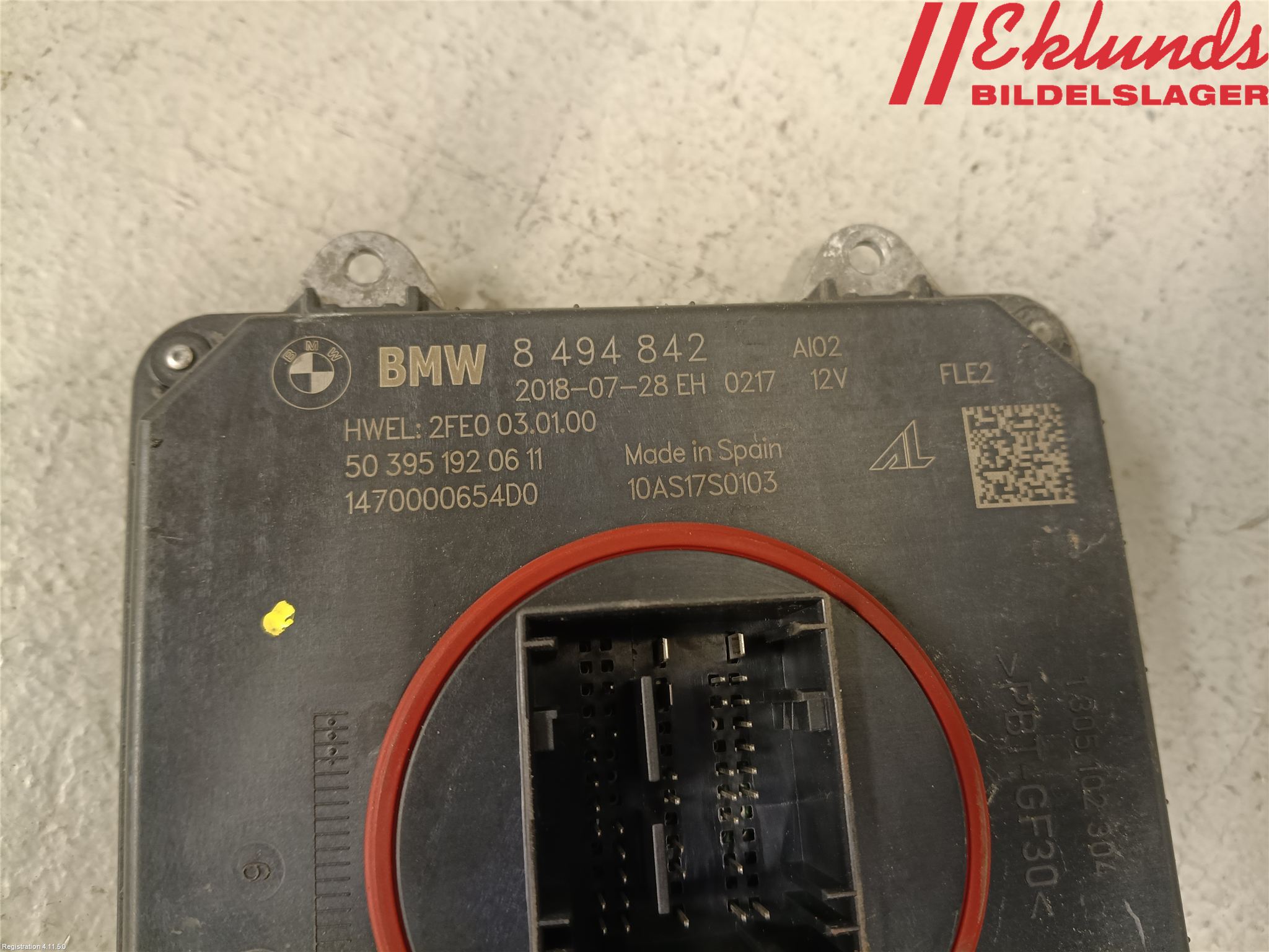 BMW 3 F30/F31/F80 12-19 Styrenhet Strålkastare