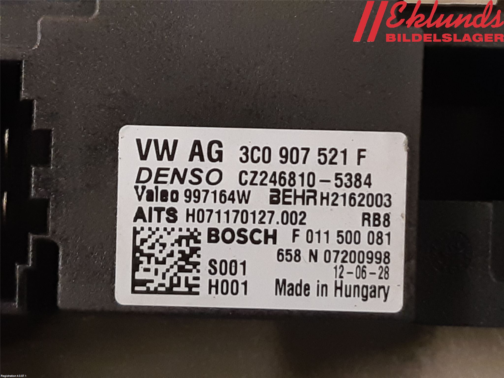 Volkswagen VW PASSAT 11-14 Värmefläktsmotstånd