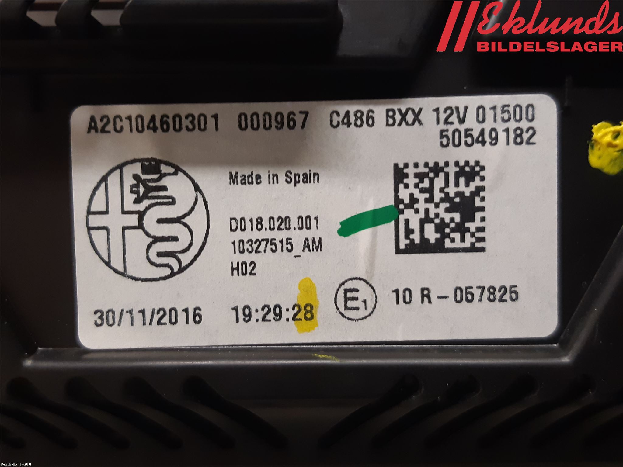 Alfa GIULIA Instrument Komb