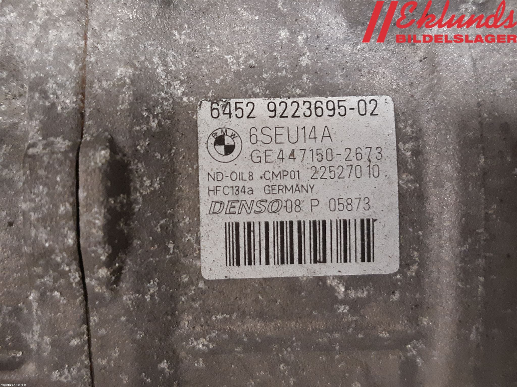 BMW 3 F30/F31/F80 12-19 Ac Kompressor