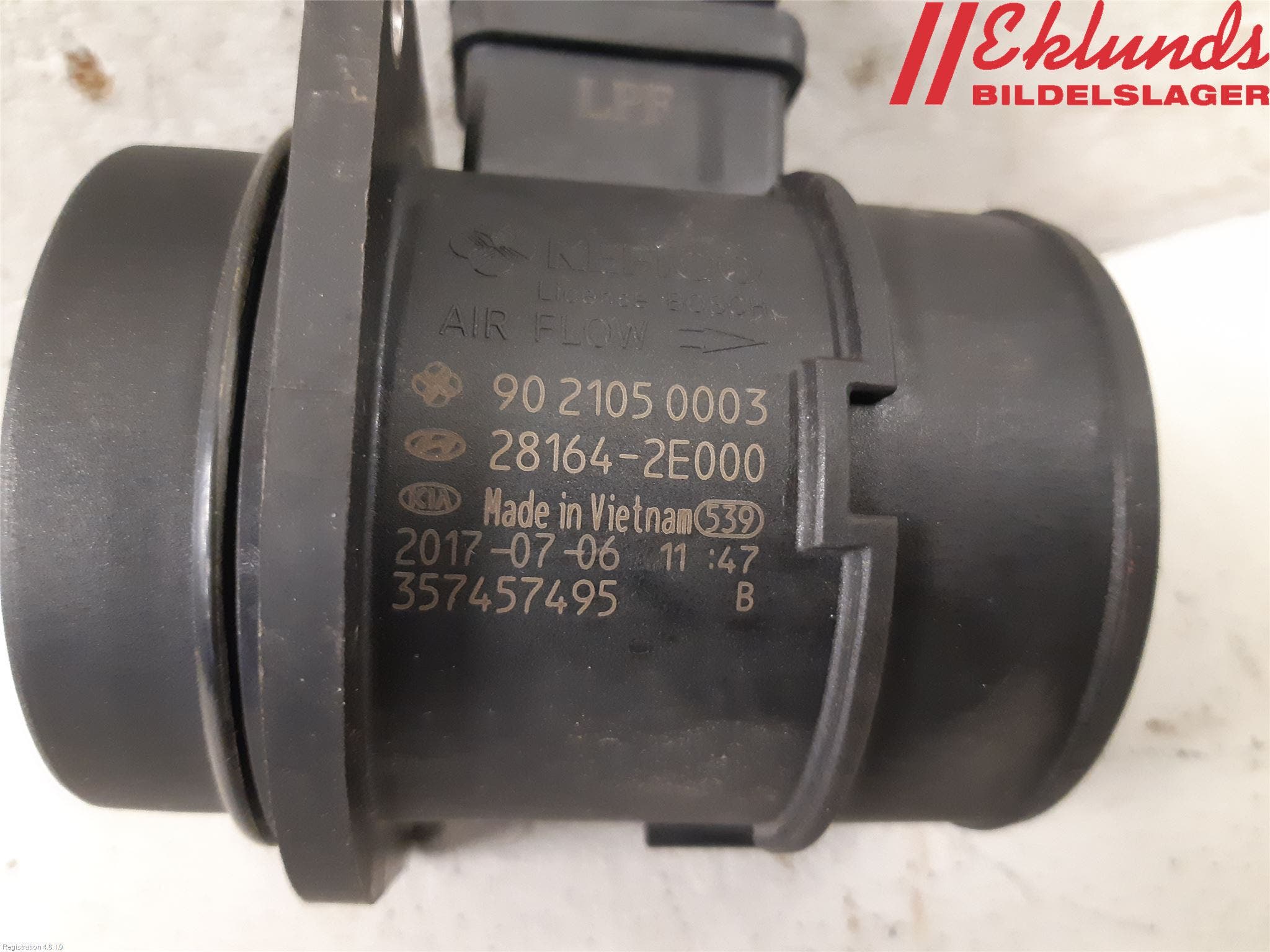 Kia OPTIMA 16-20 Injluftmassamätare