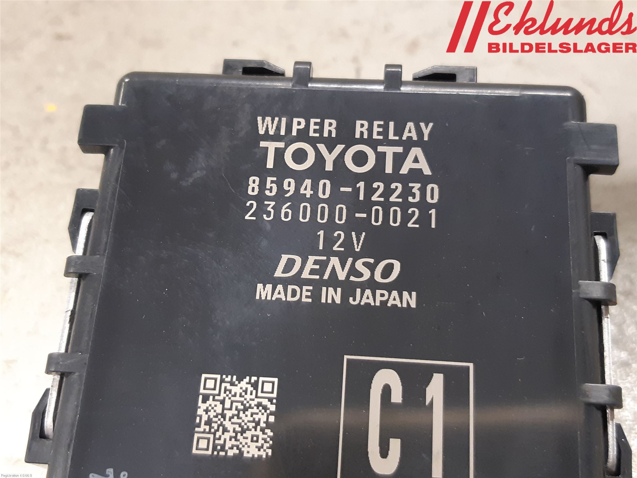 Toyota COROLLA 19- Relä Torkarmotor