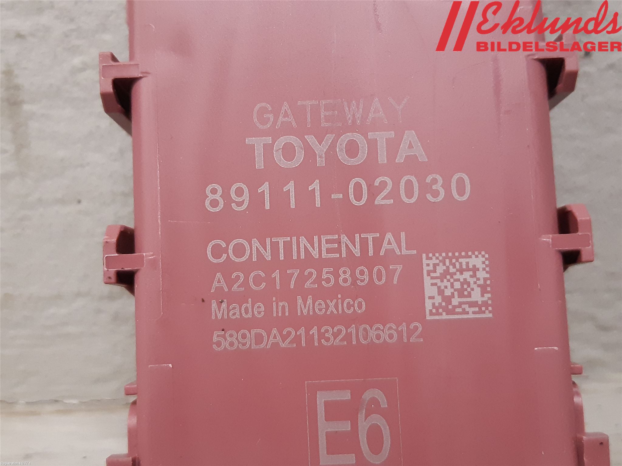 Toyota COROLLA 19- Styrenhet Övrigt