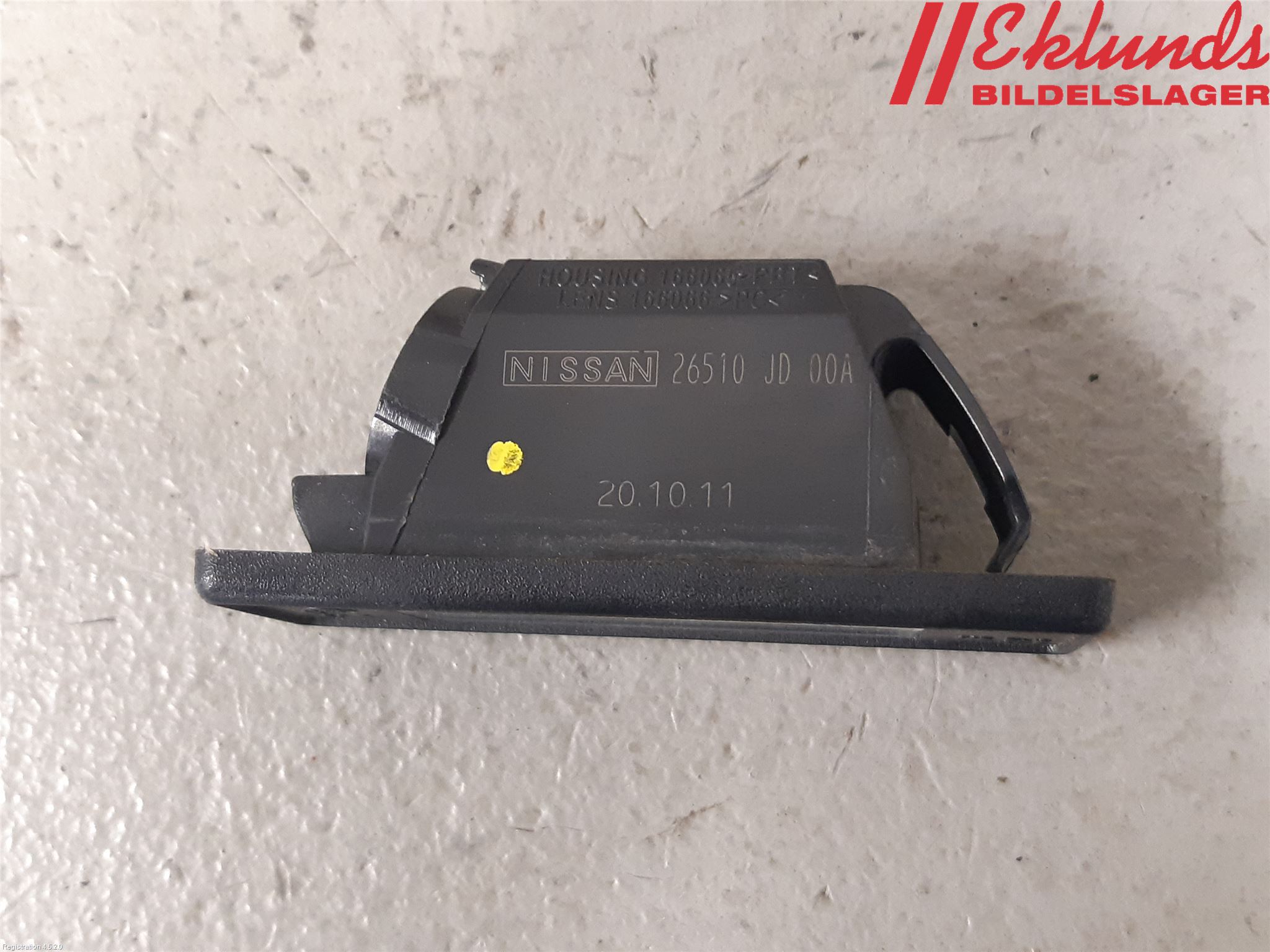 Nissan QASHQAI 10-14 Skylt Belysning