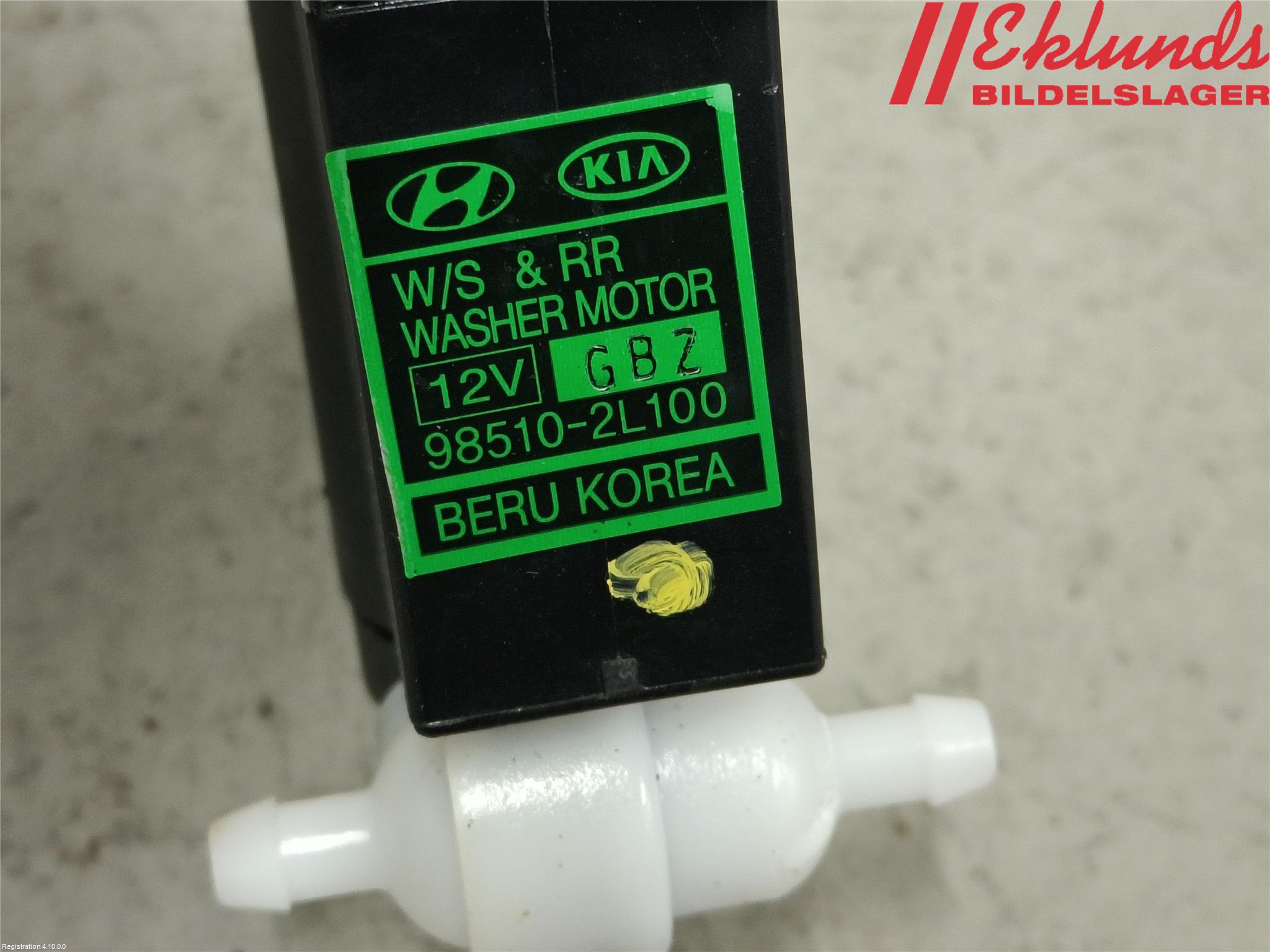 Hyundai i30 FD 07-12 Spolarpump Vindruta