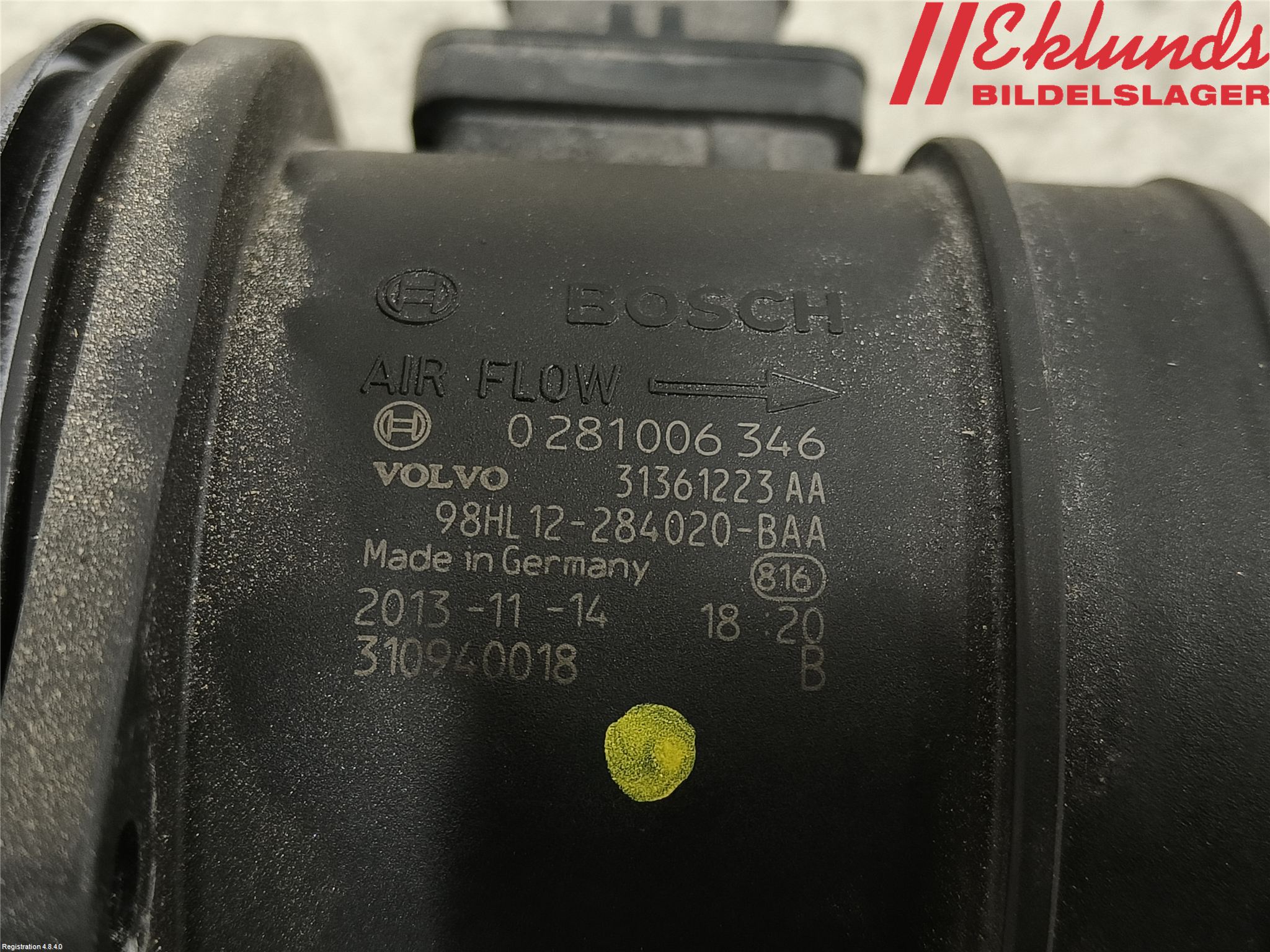 Volvo V60 14-18 Injluftmassamätare