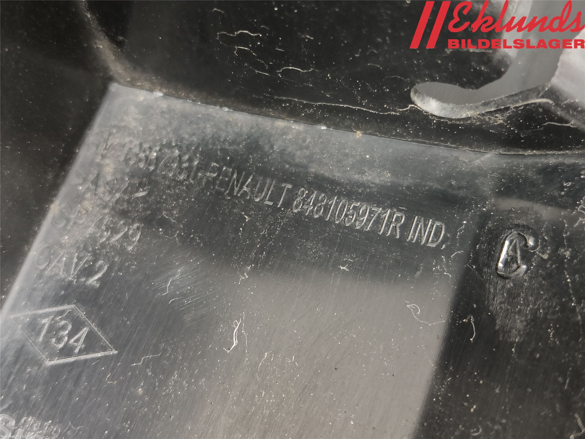 Renault TRAFIC/E-TECH 15- Skylt Belysning Fäste