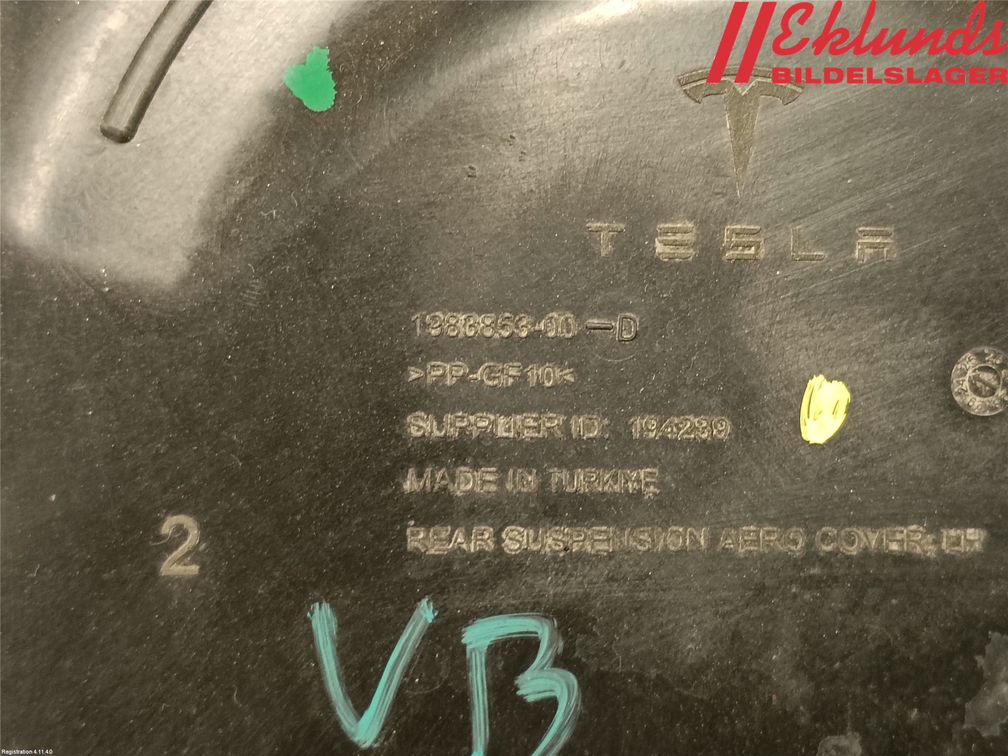 Tesla MODEL Y 21- Bakvagn Övrigt