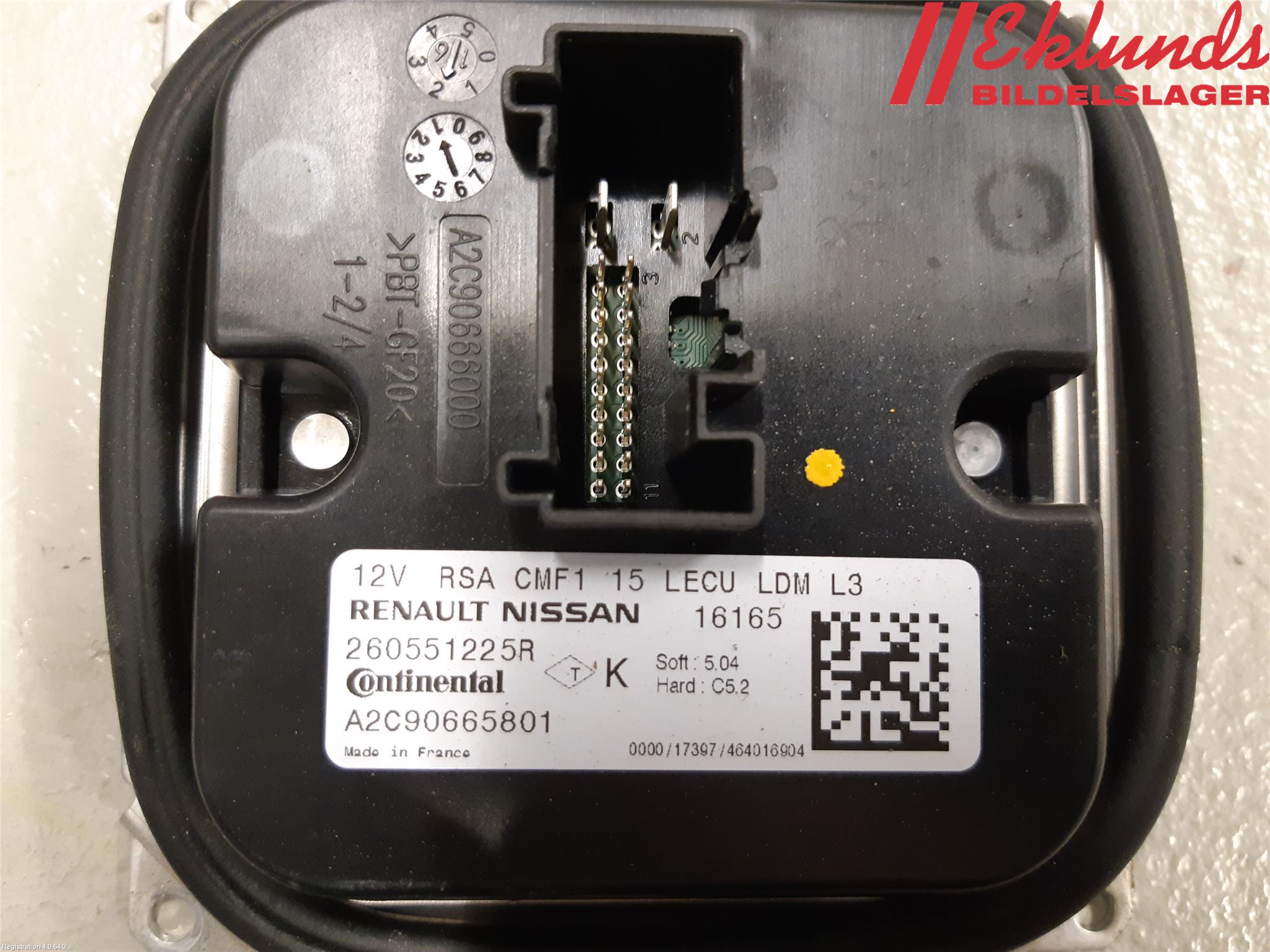 Renault CLIO IV 16-19 Styrenhet Strålkastare