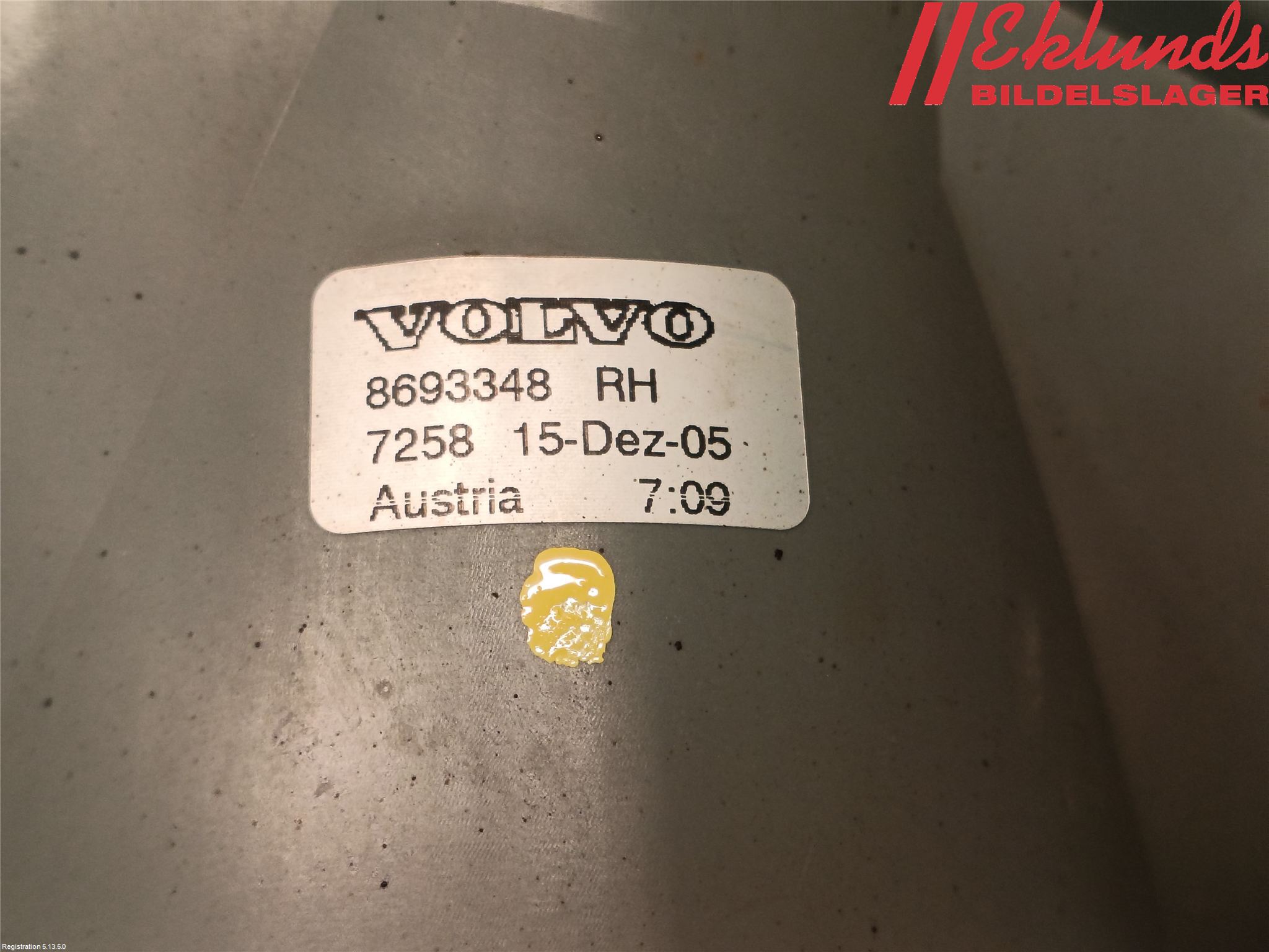 Volvo V70 05-08 Dimljus-Varselljus Fram