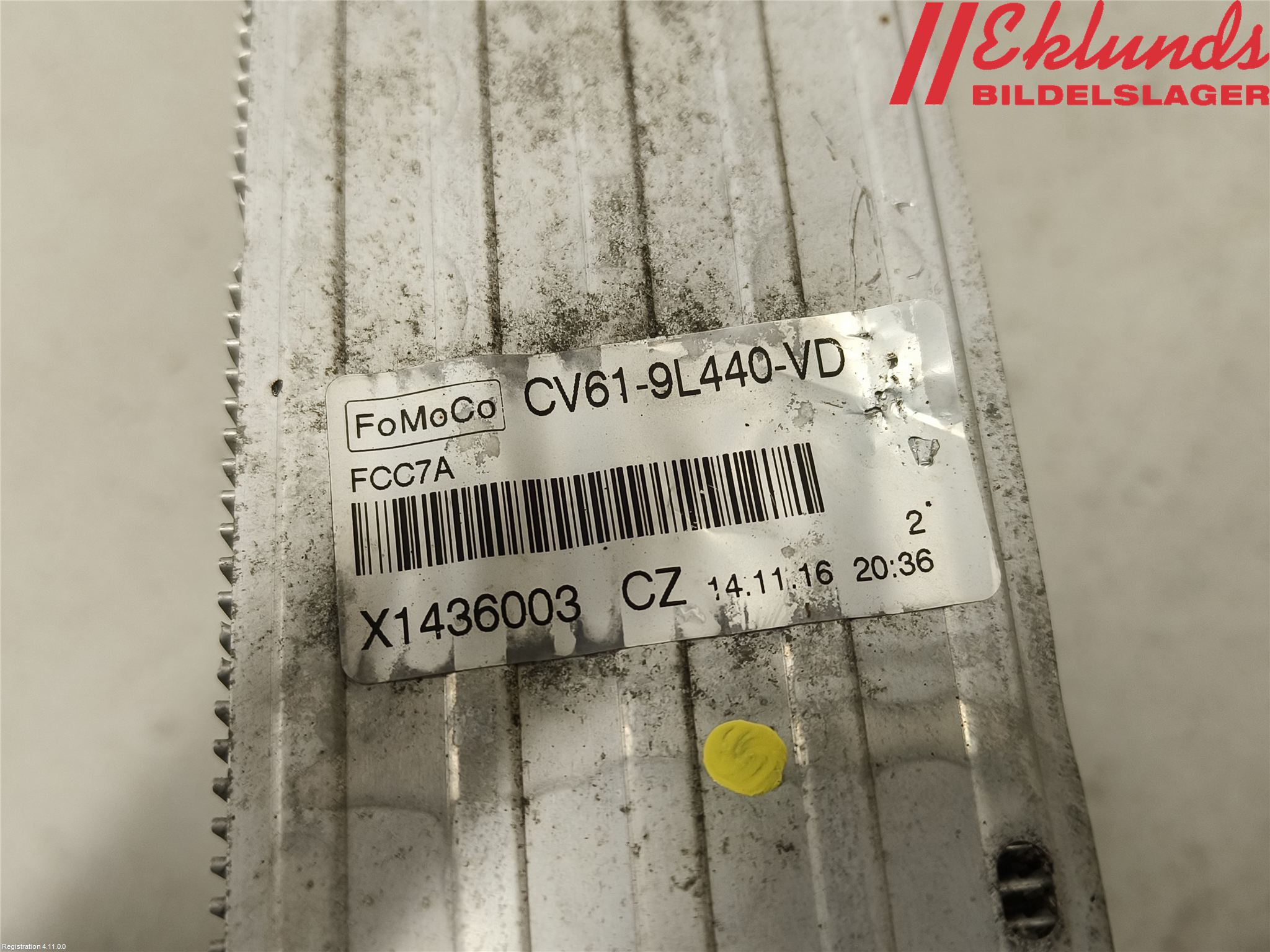 Ford FOCUS 15-18 Laddluft-Intercooler Kyl