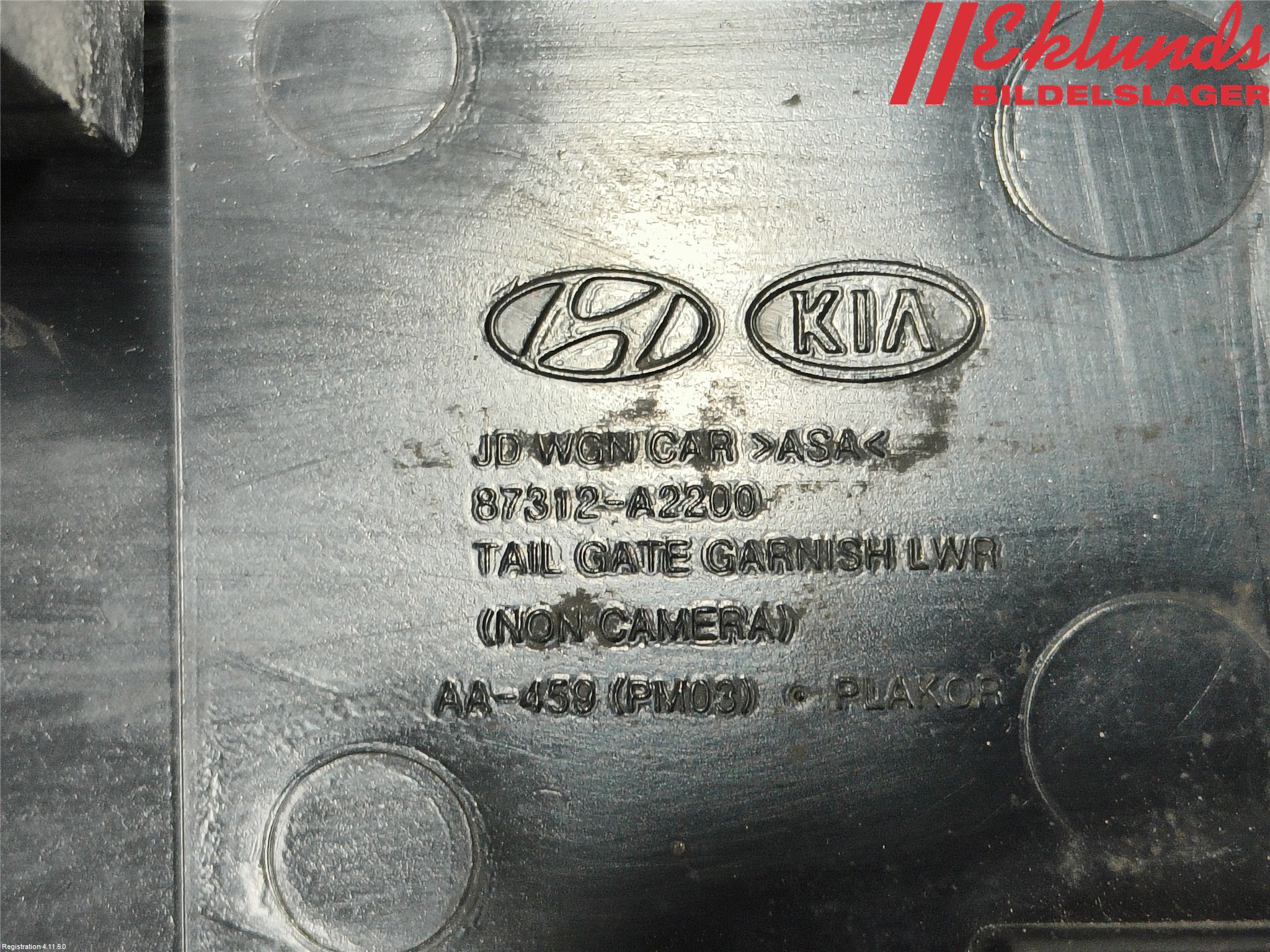 Kia CEED 12-18 Skylt Belysning Fäste