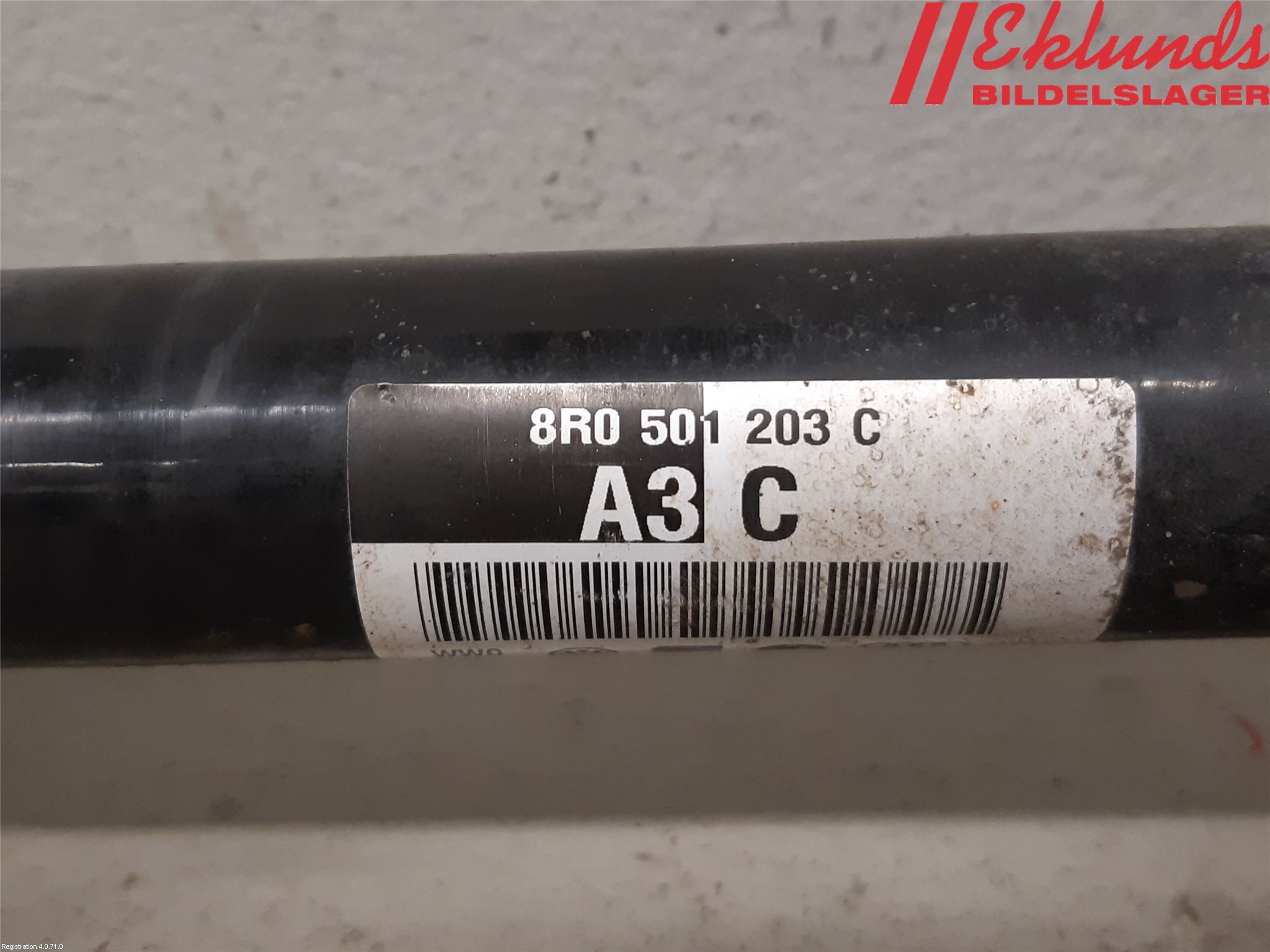 Audi A7/S7 4G 11-17 Drivaxel Bak Höger