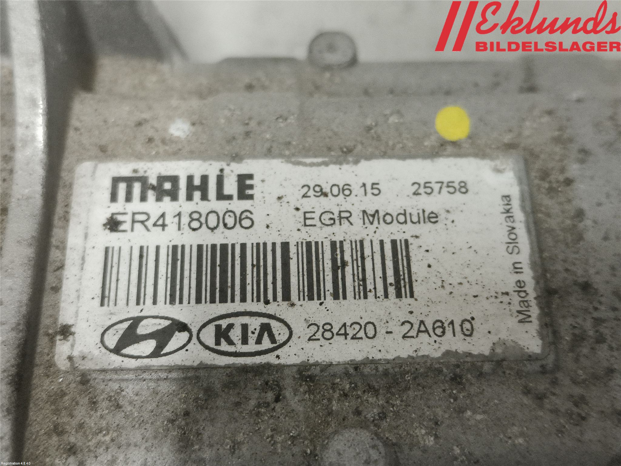 Kia CEED 12-18 Egr Ventil
