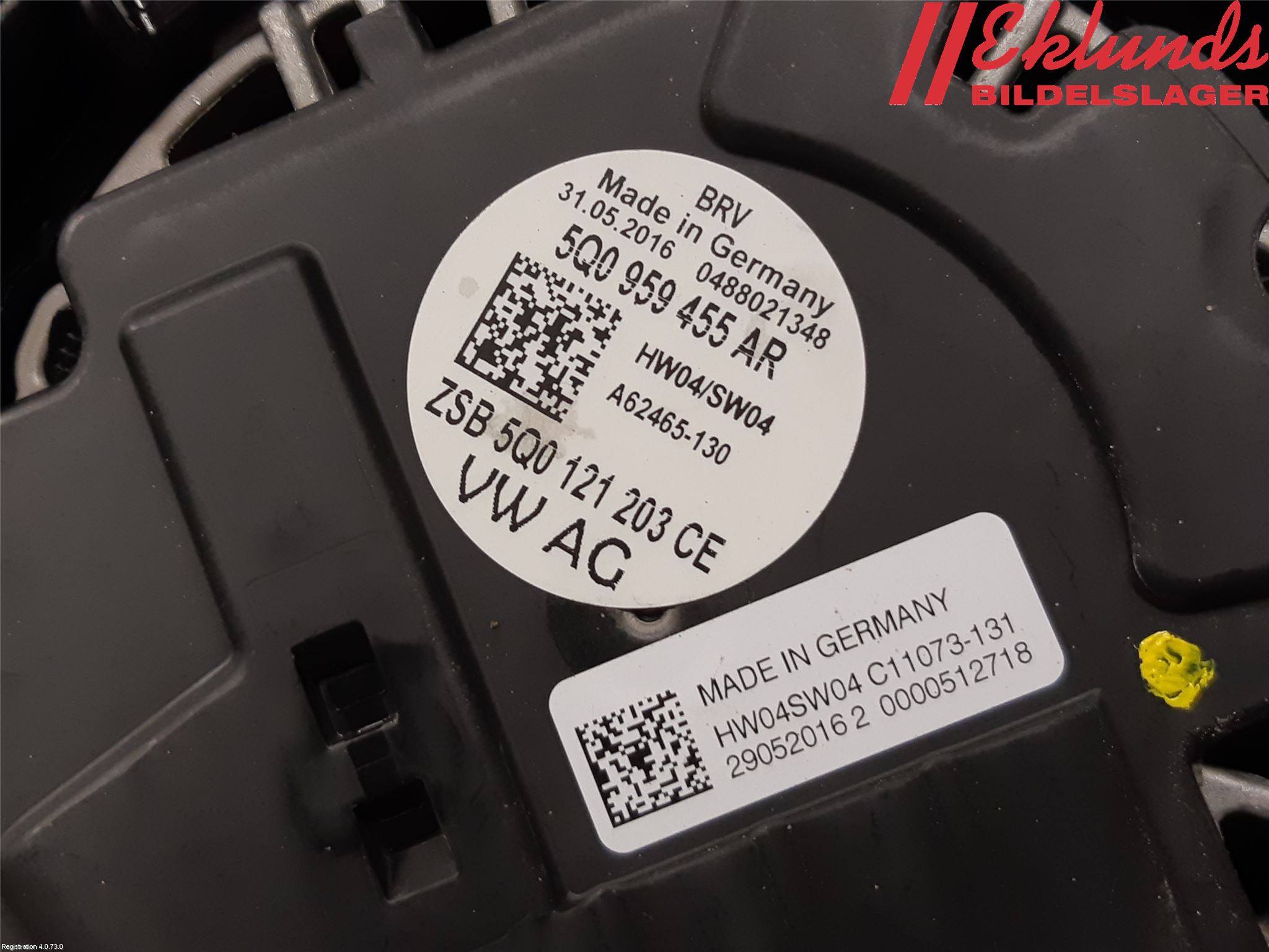 Volkswagen VW GOLF / E-GOLF VII 13-20 Kylfläkt El