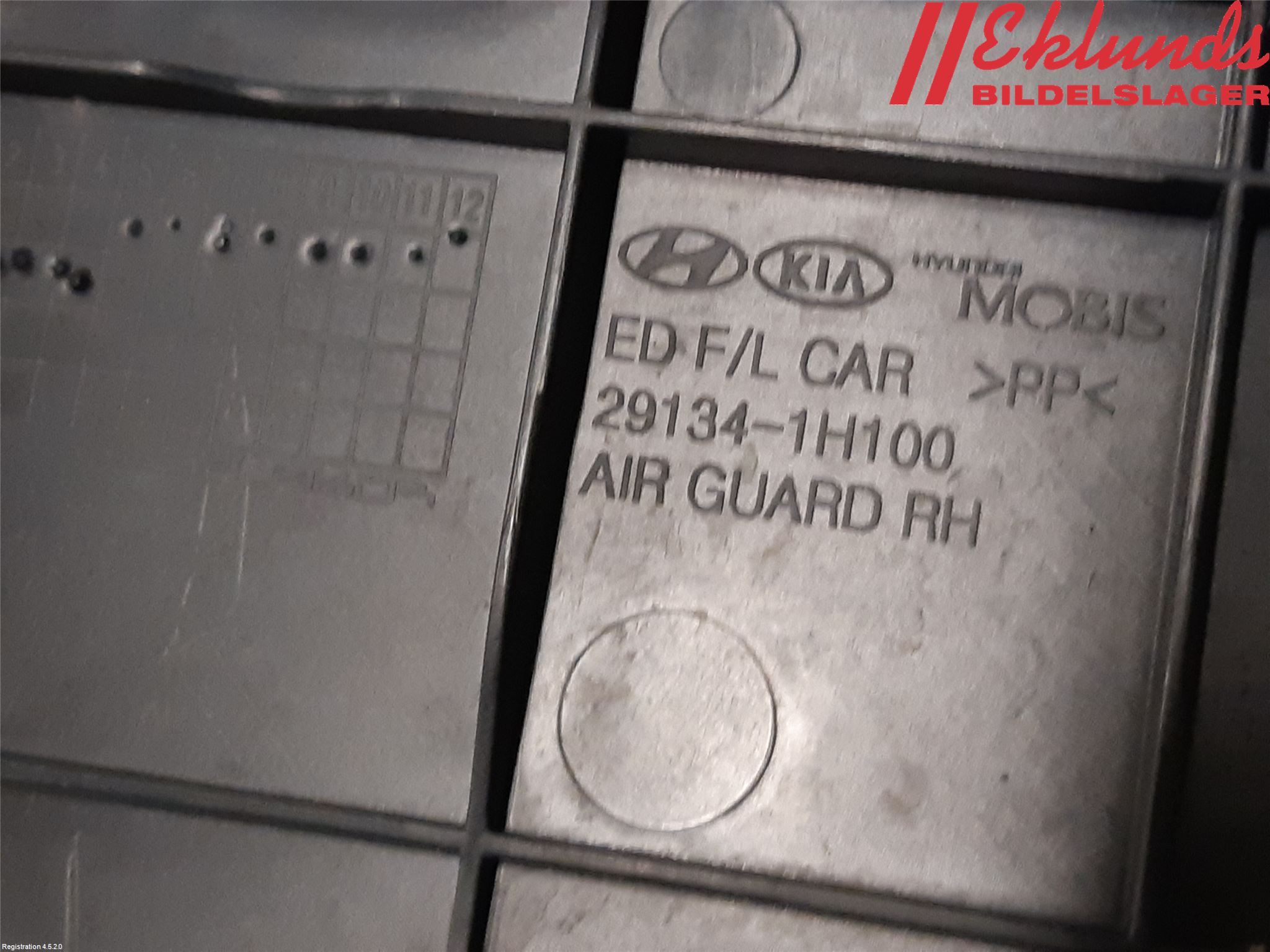 Kia CEED 06-12 Deflektor Plåt-Plast Kylning