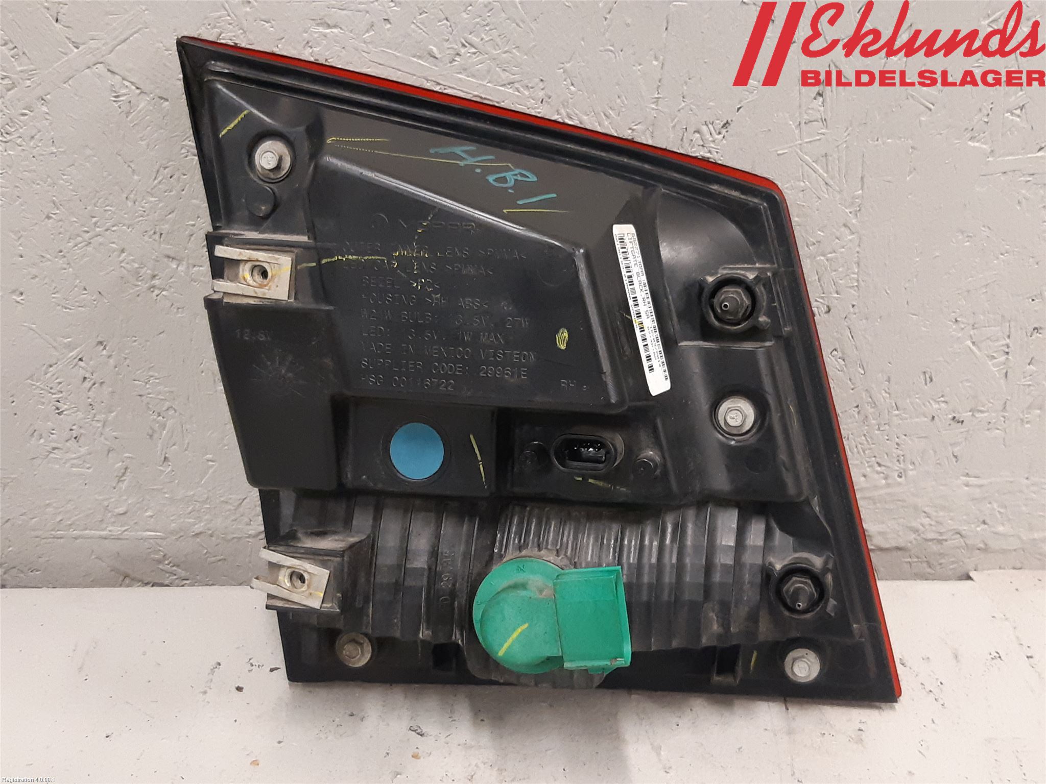 Fiat FREEMONT Bakljus Lucka Hö