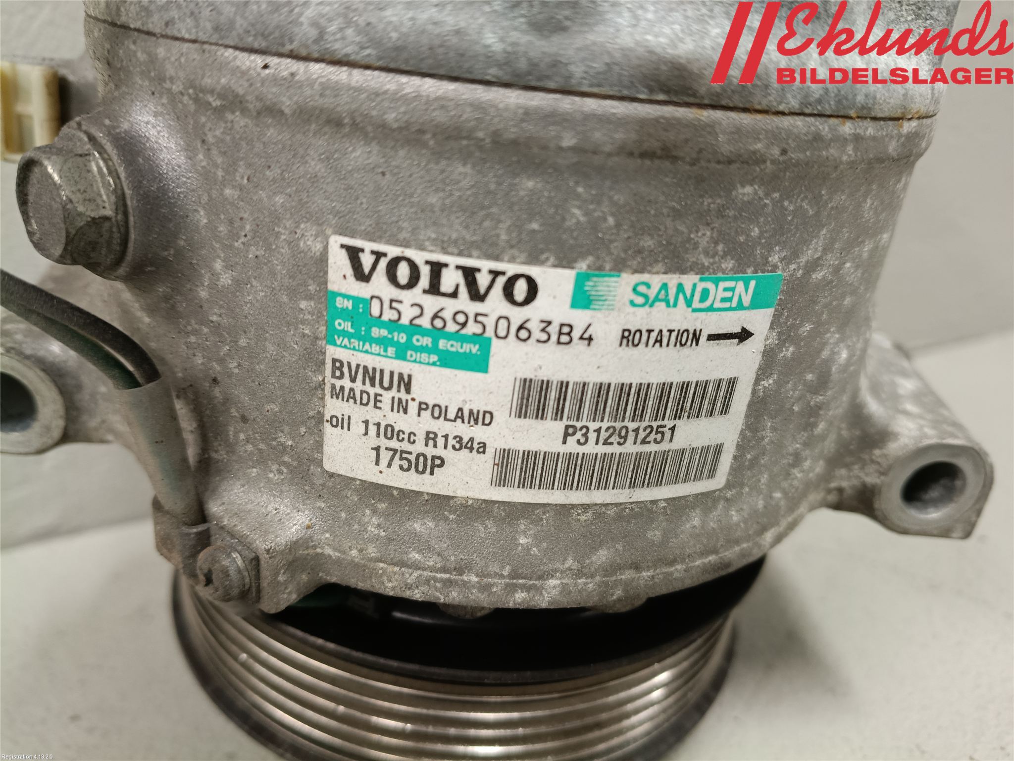 Volvo V40 12-19 Ac Kompressor