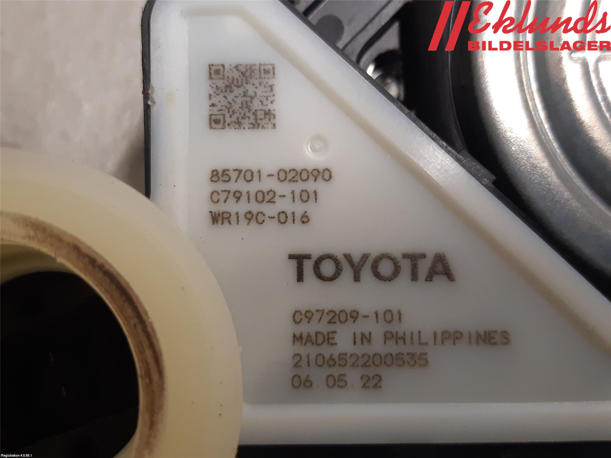 Toyota COROLLA 19- Fönsterhiss El Kompl