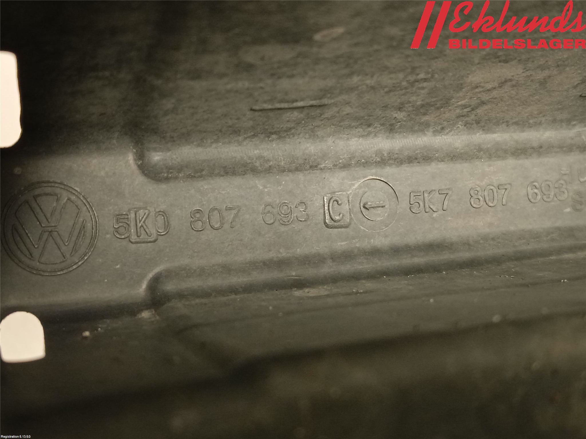 Volkswagen VW GOLF VI 09-13 Stötfångar Deformelement Fram