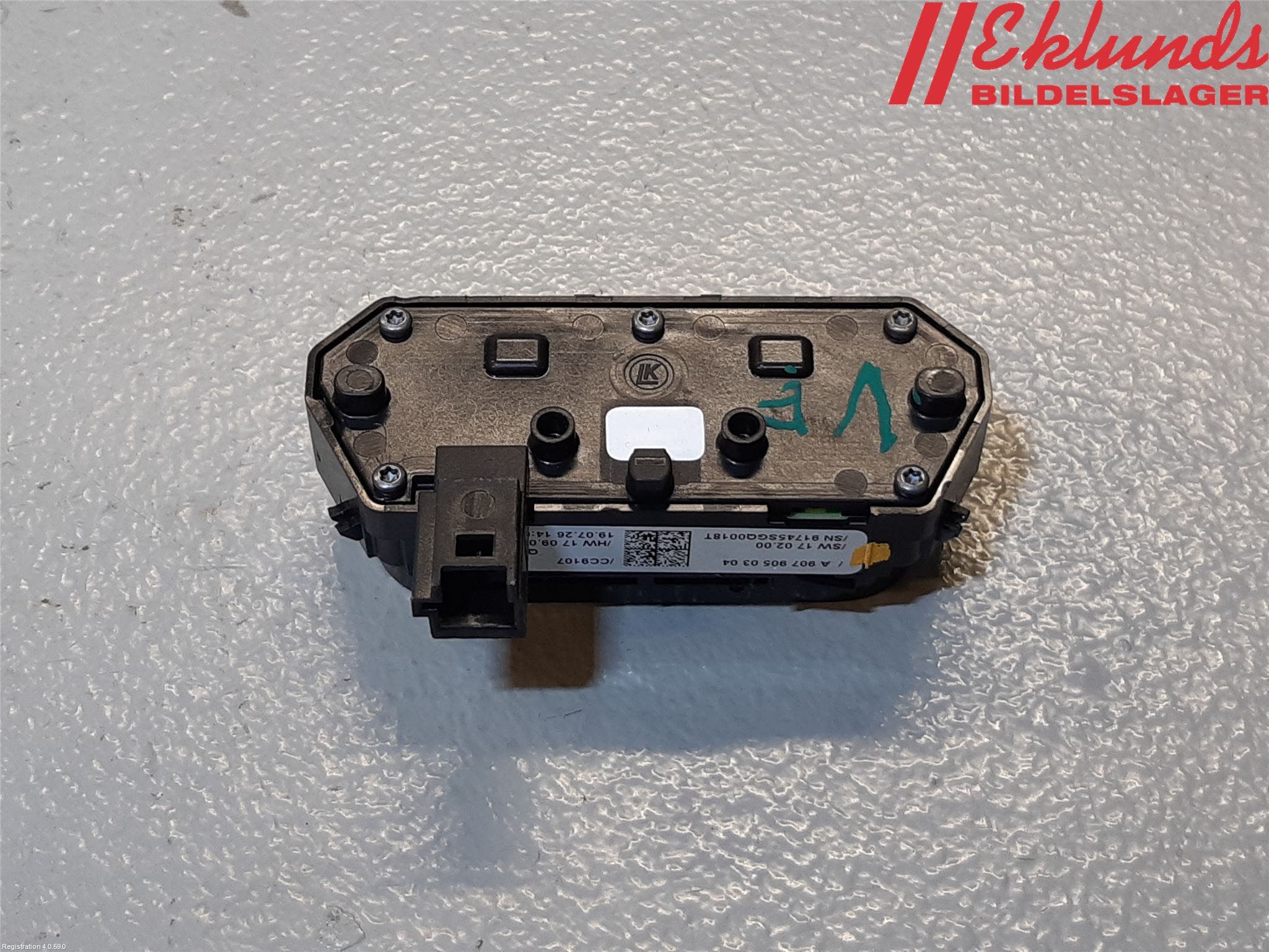 Mercedes-Benz MB SPRINTER (W907/W910) 19- Strömställare Stolvärme