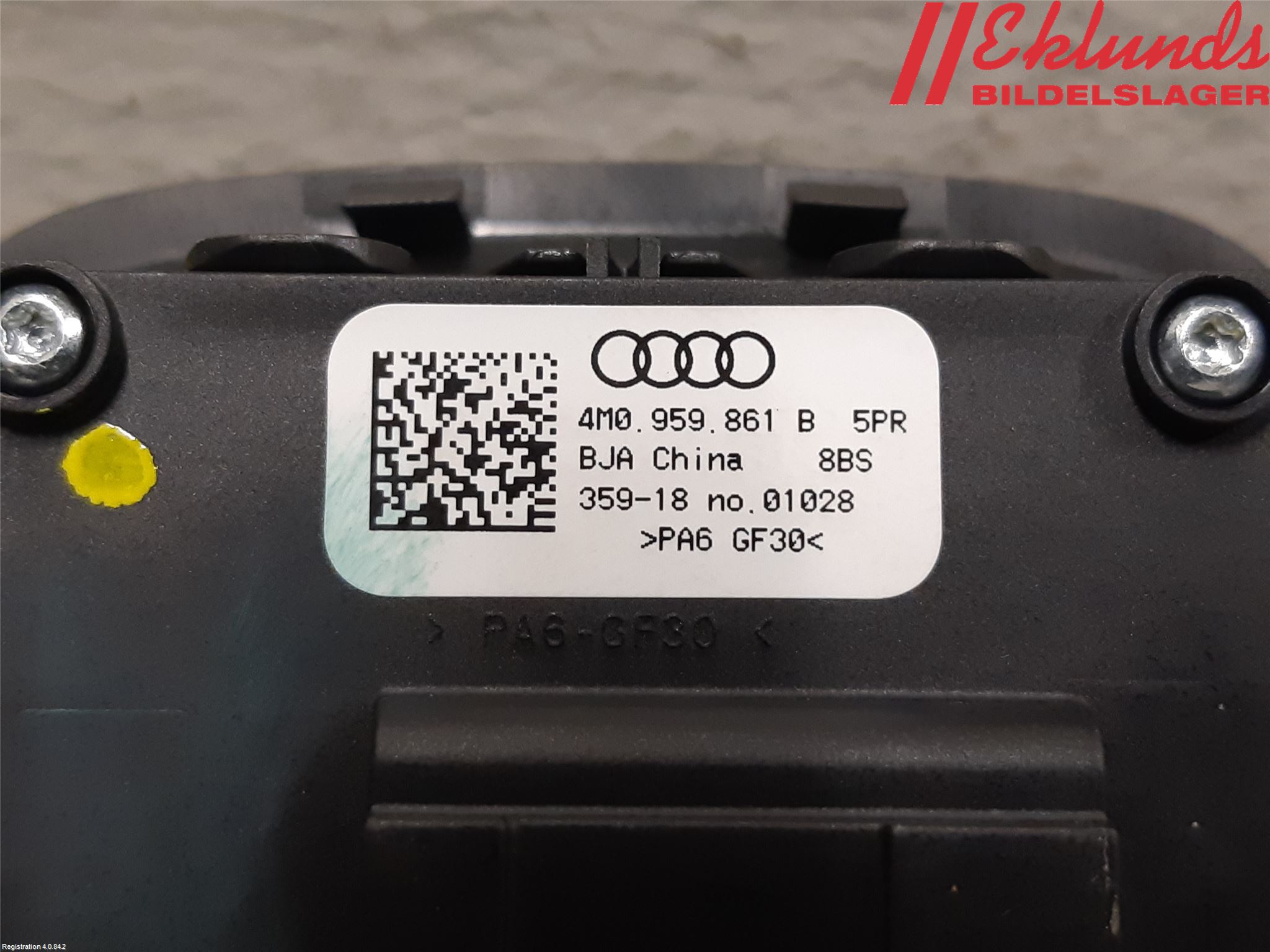 Audi Q7/SQ7 Strömställare Stolregler