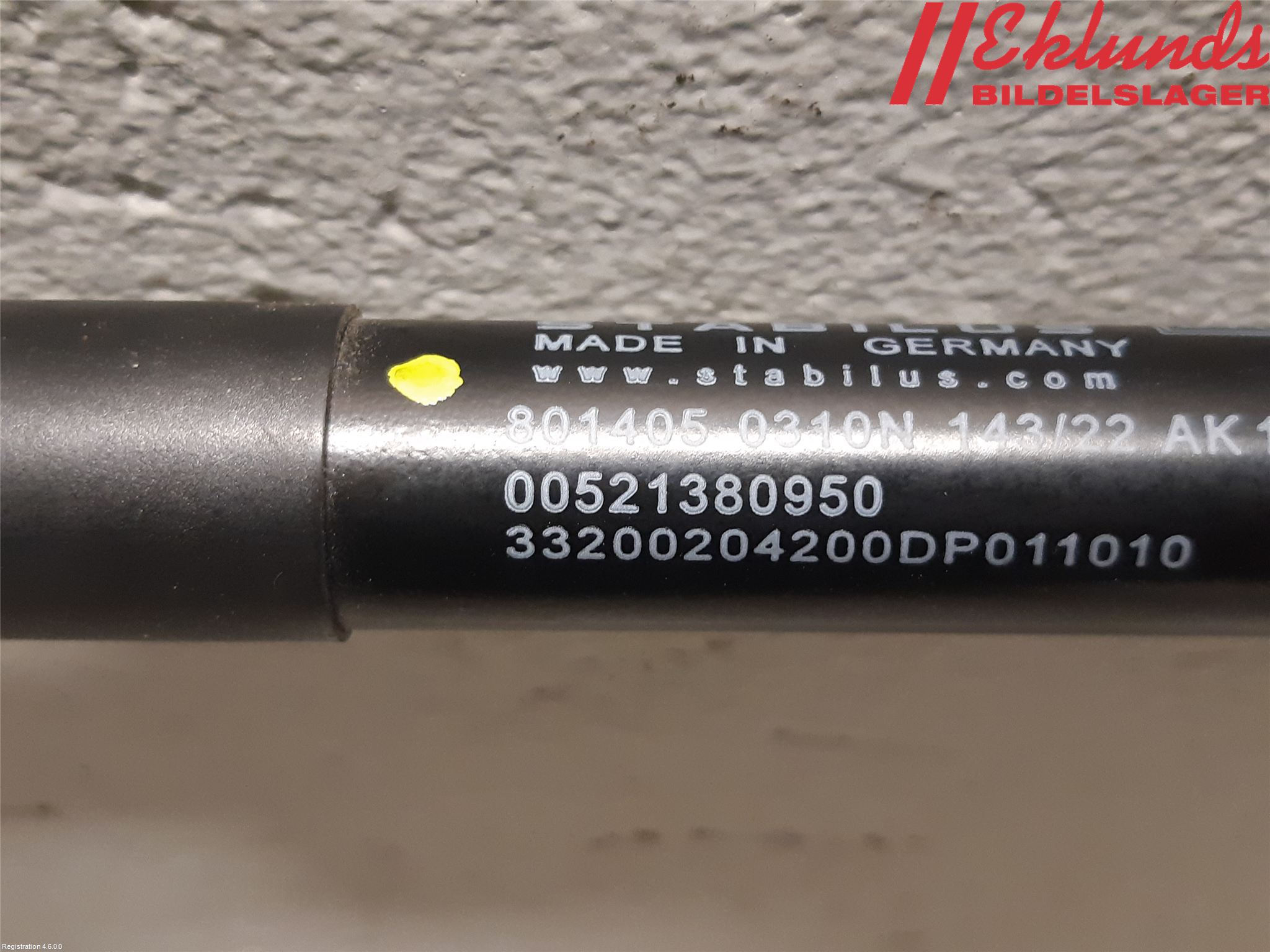 Fiat 500e 20- Gasfjäder Motorhuv