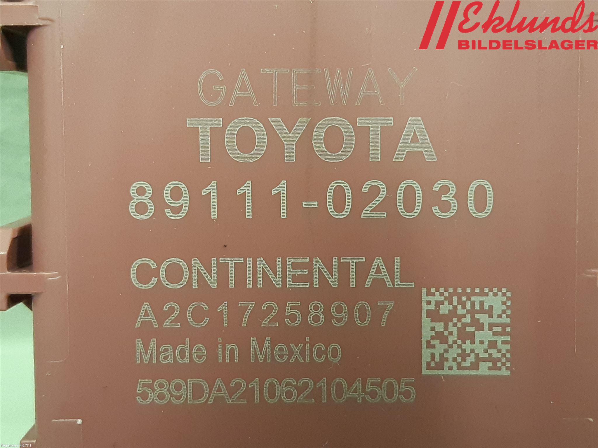 Toyota COROLLA 19- Styrenhet Övrigt