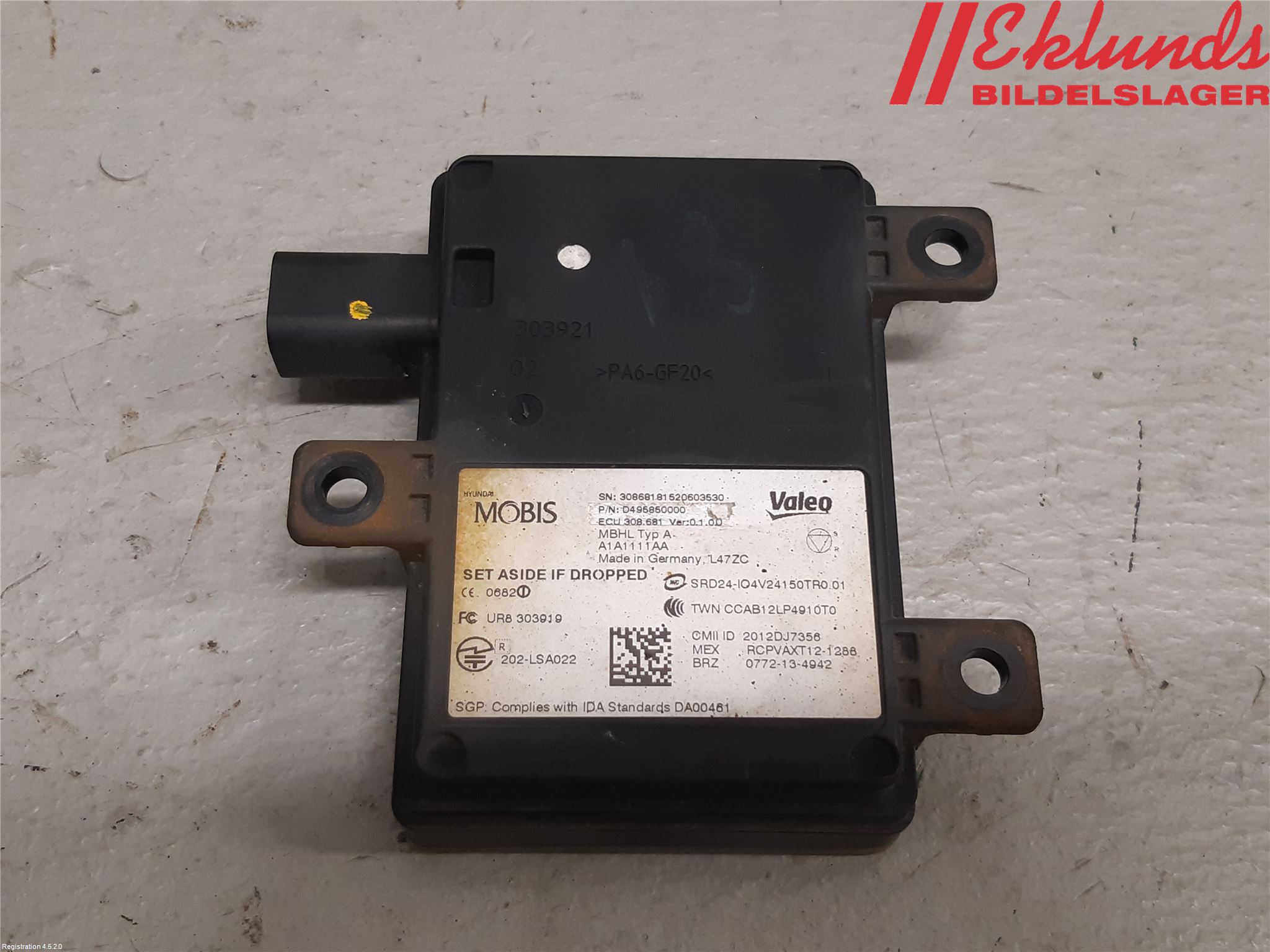 Kia OPTIMA 16-20 Sensor Aktivt Kollisionsskydd