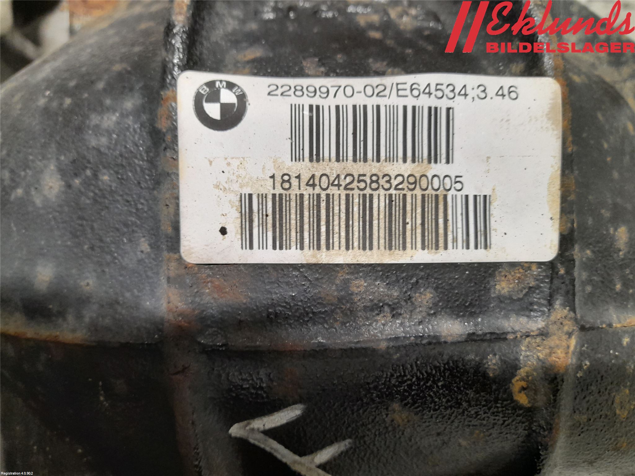 BMW 4 F32/F33/F82/F83 13-20 Bakväxel-Diff