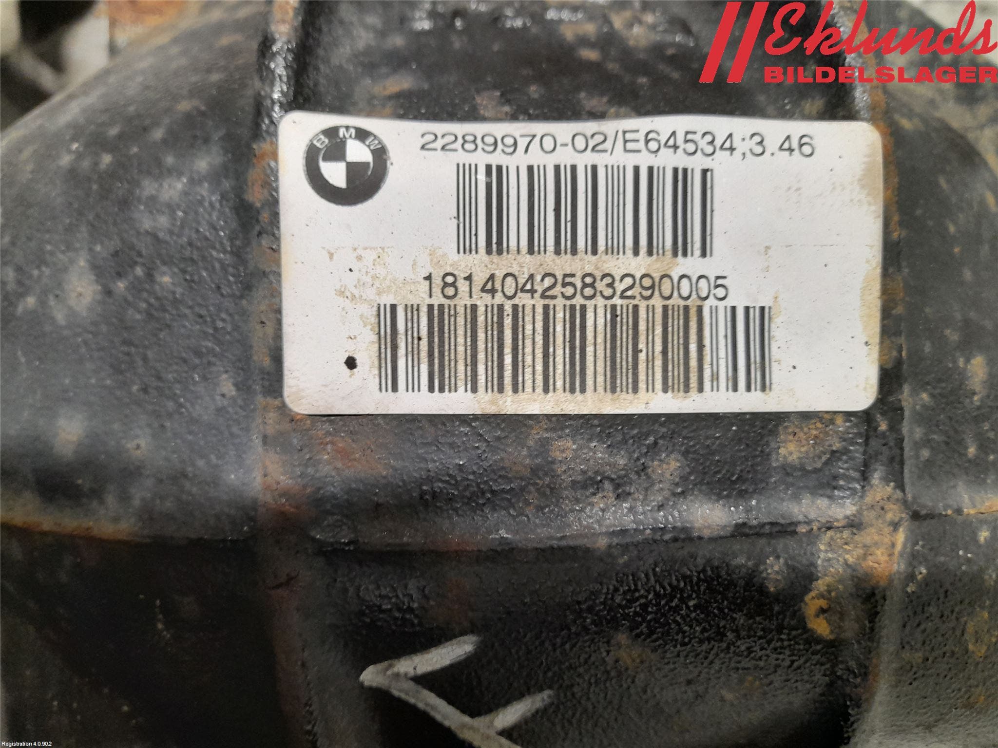 BMW 4 F32/F33/F82/F83 13-20 Bakväxel-Diff