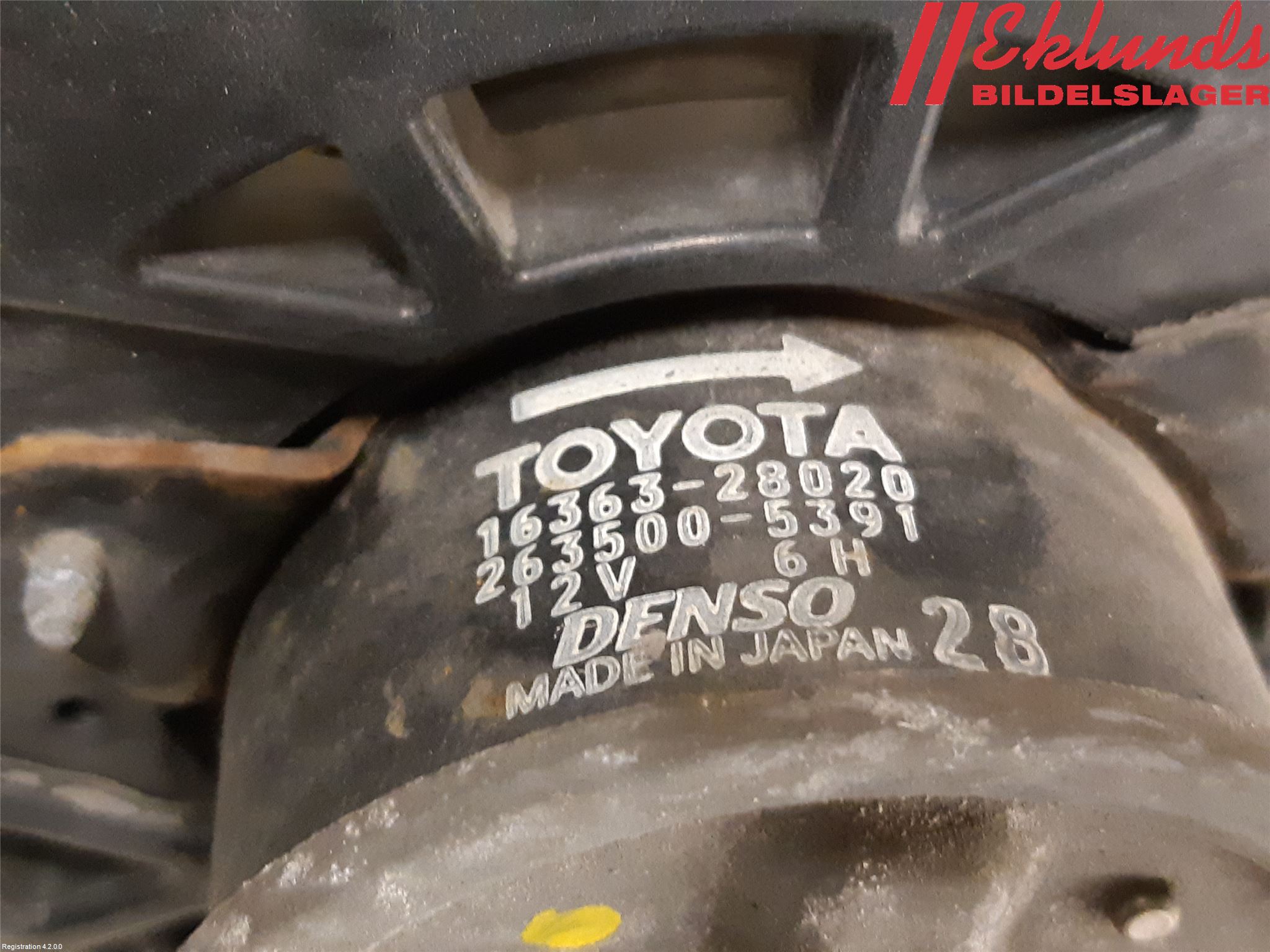 Toyota RAV 4 06-12 Kylfläkt El