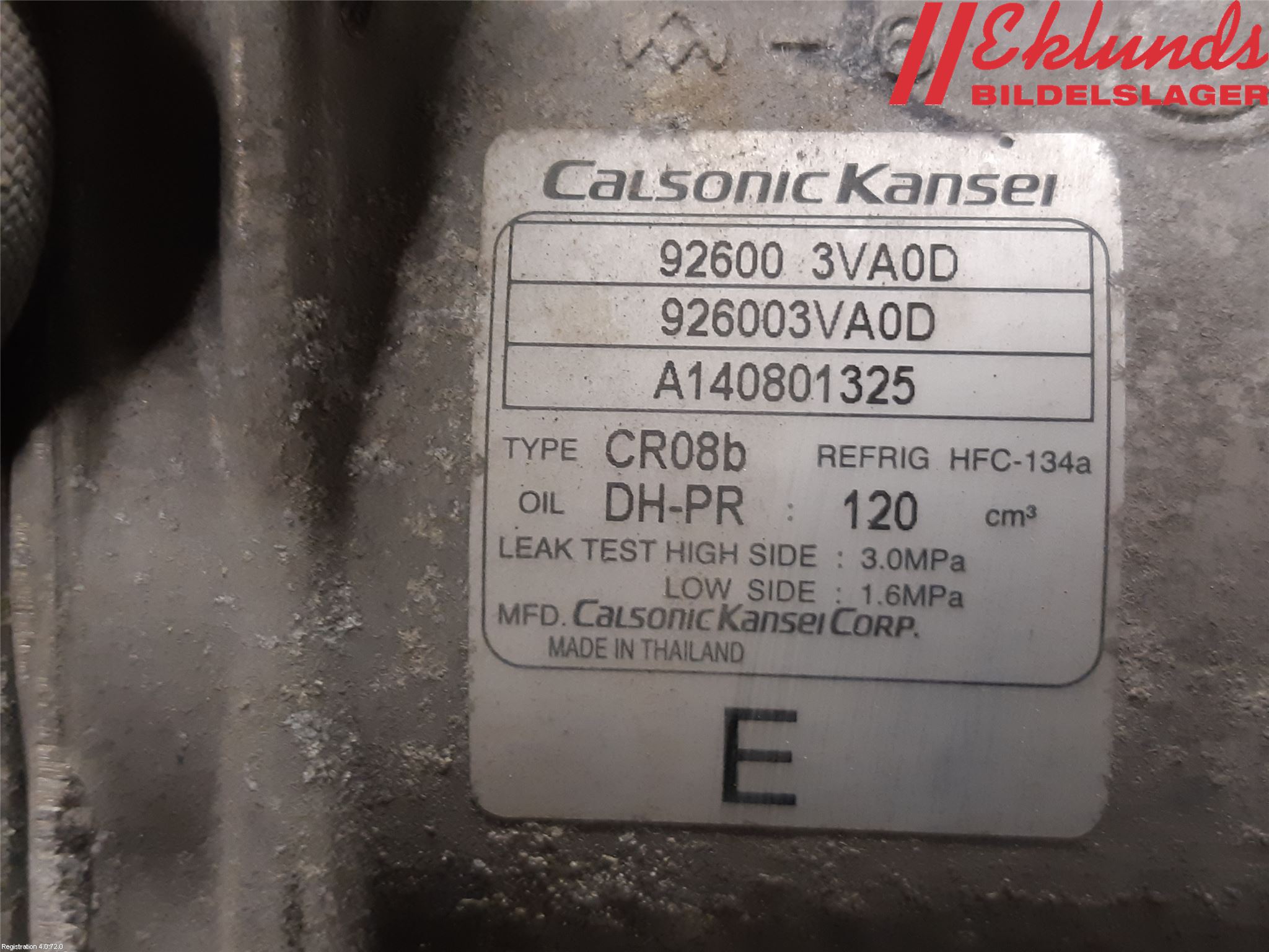 Nissan MICRA 11-16 Ac Kompressor